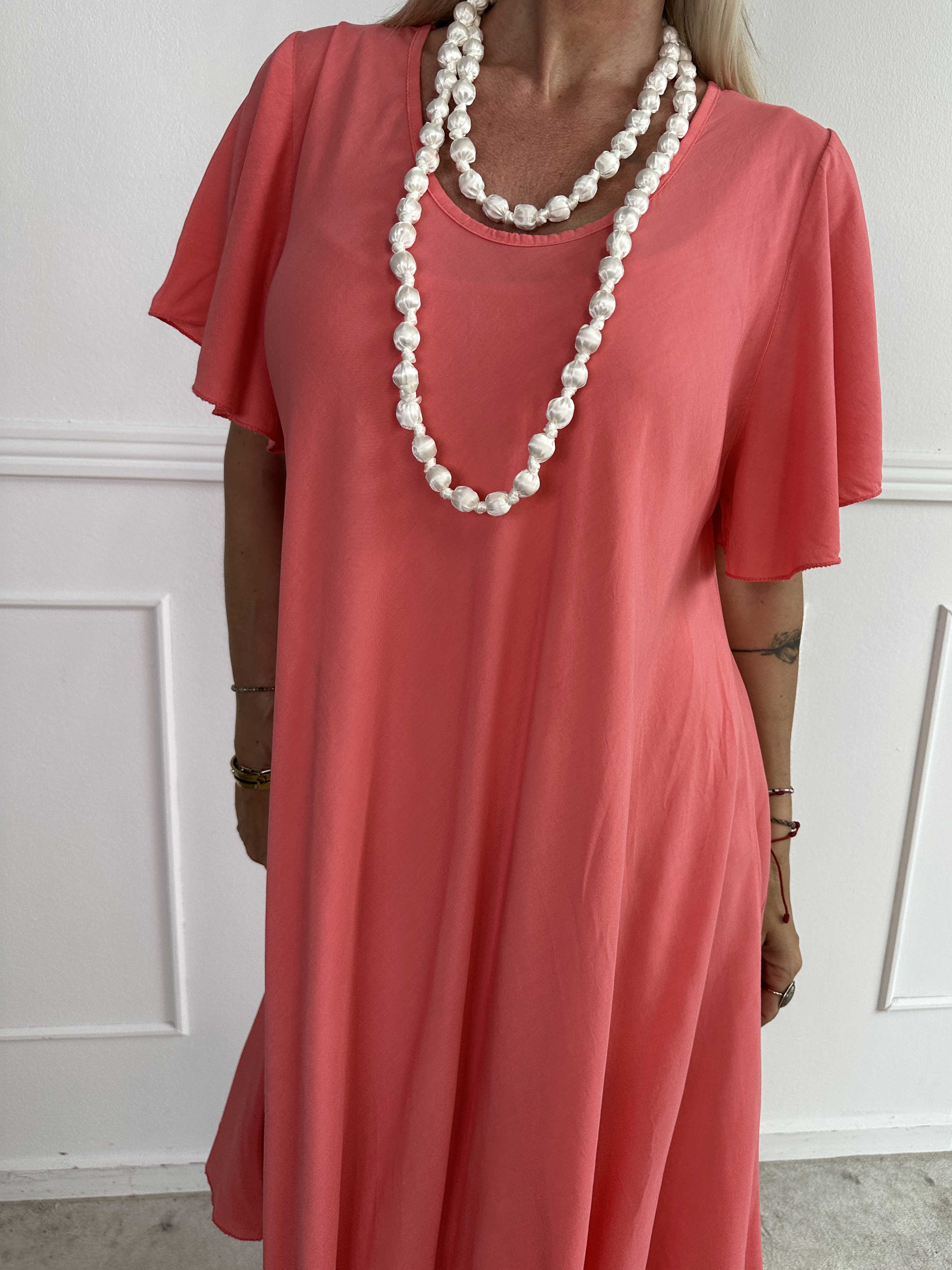 Laneira - Lång klänning i viskos och A-form