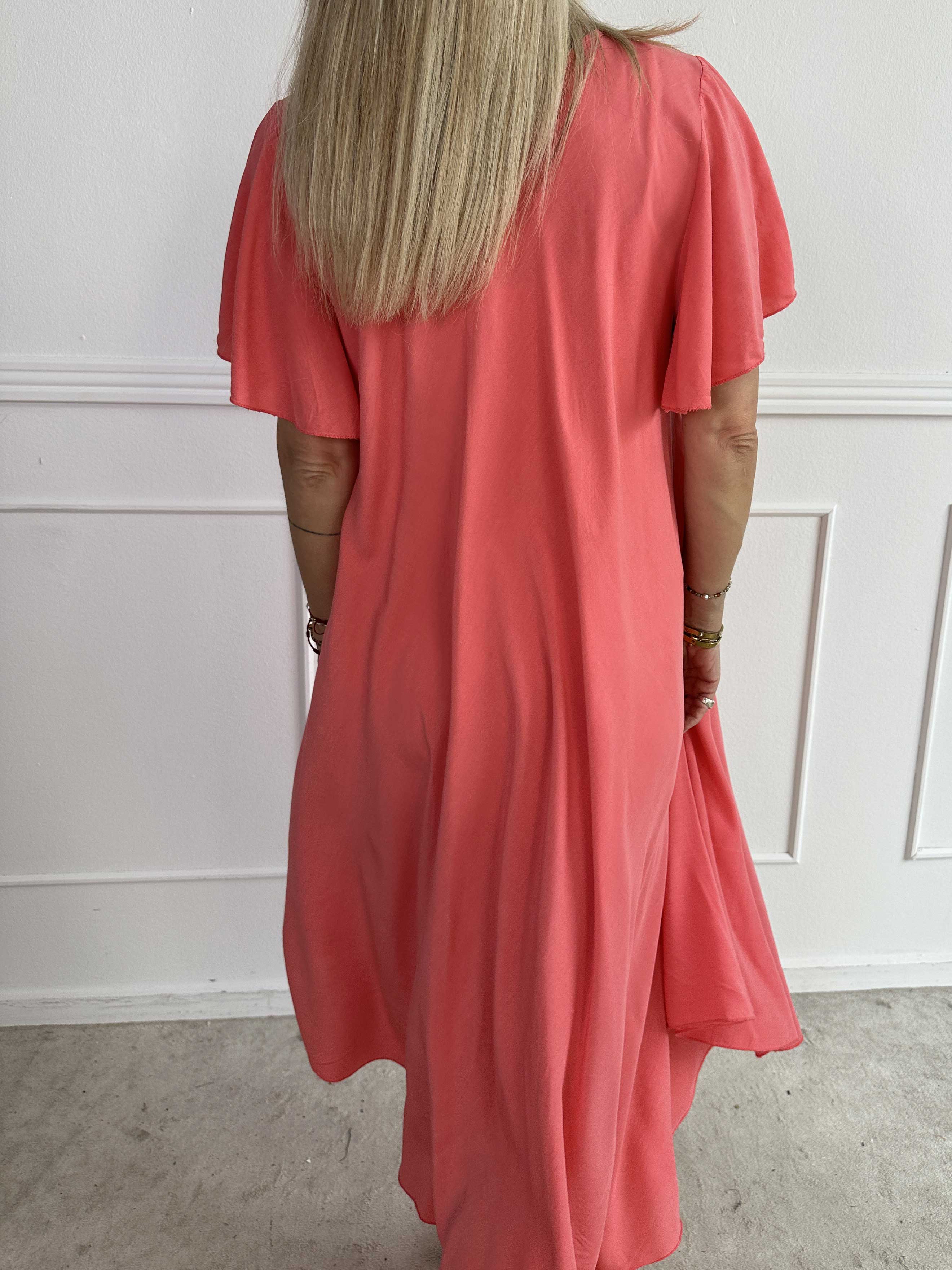 Laneira - Lång klänning i viskos och A-form