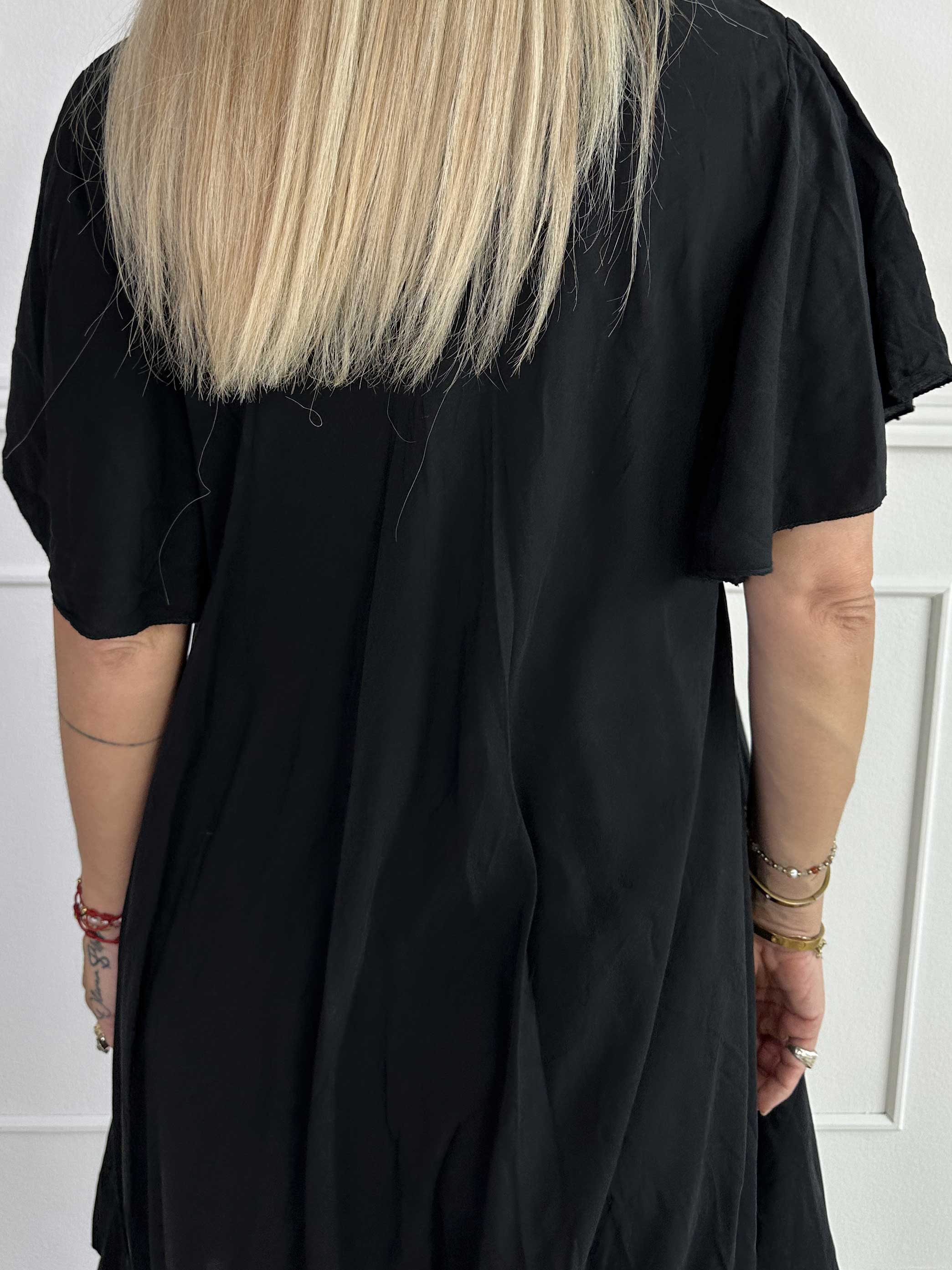 Laneira - Lång klänning i viskos och A-form