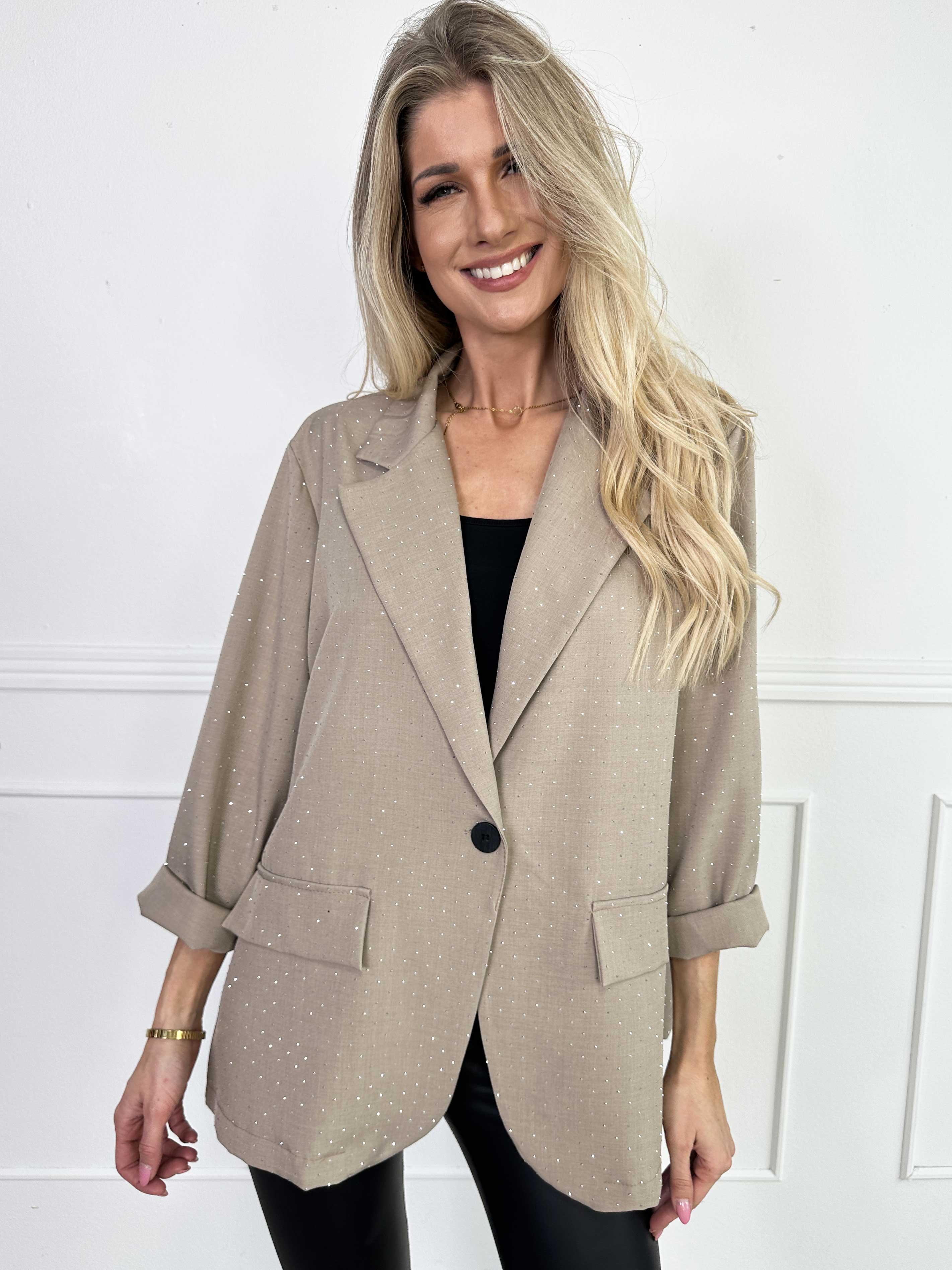 Lanthe - Blazer med glitrende similisten
