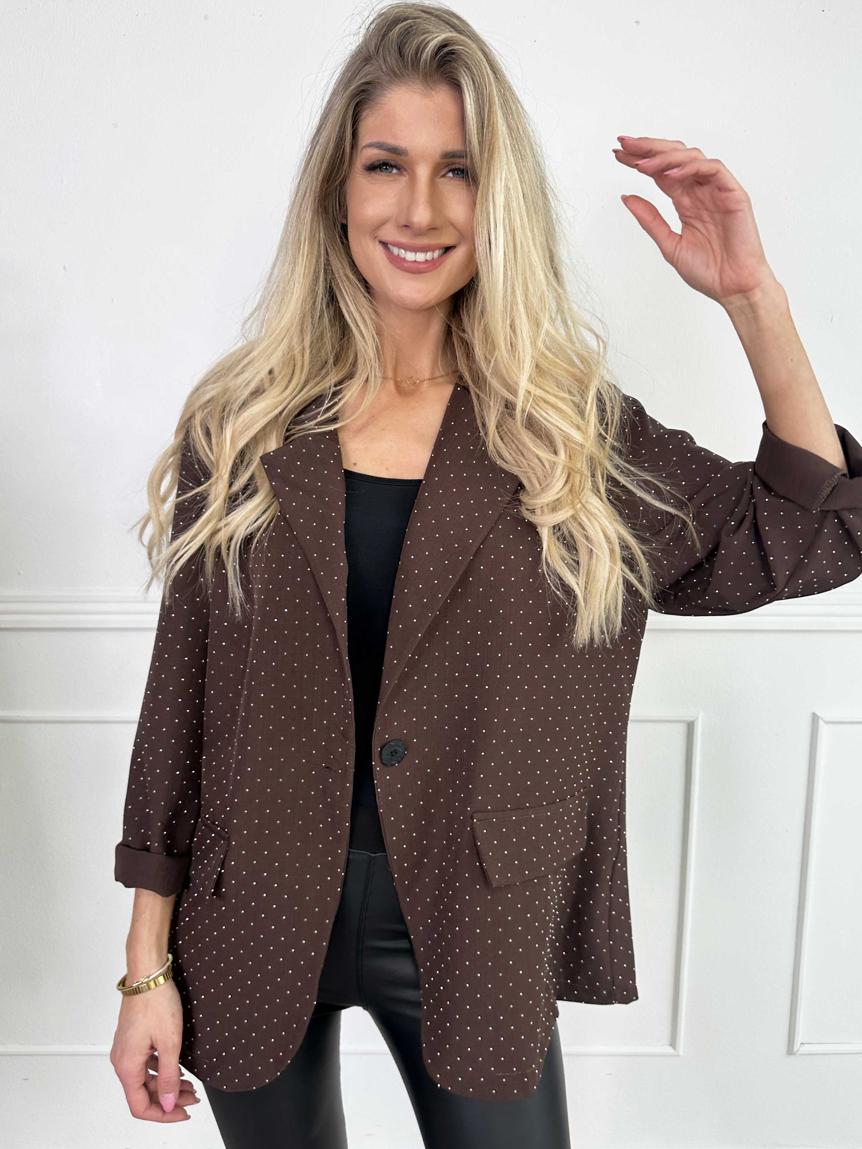 Lanthe - Blazer med glitrende similisten