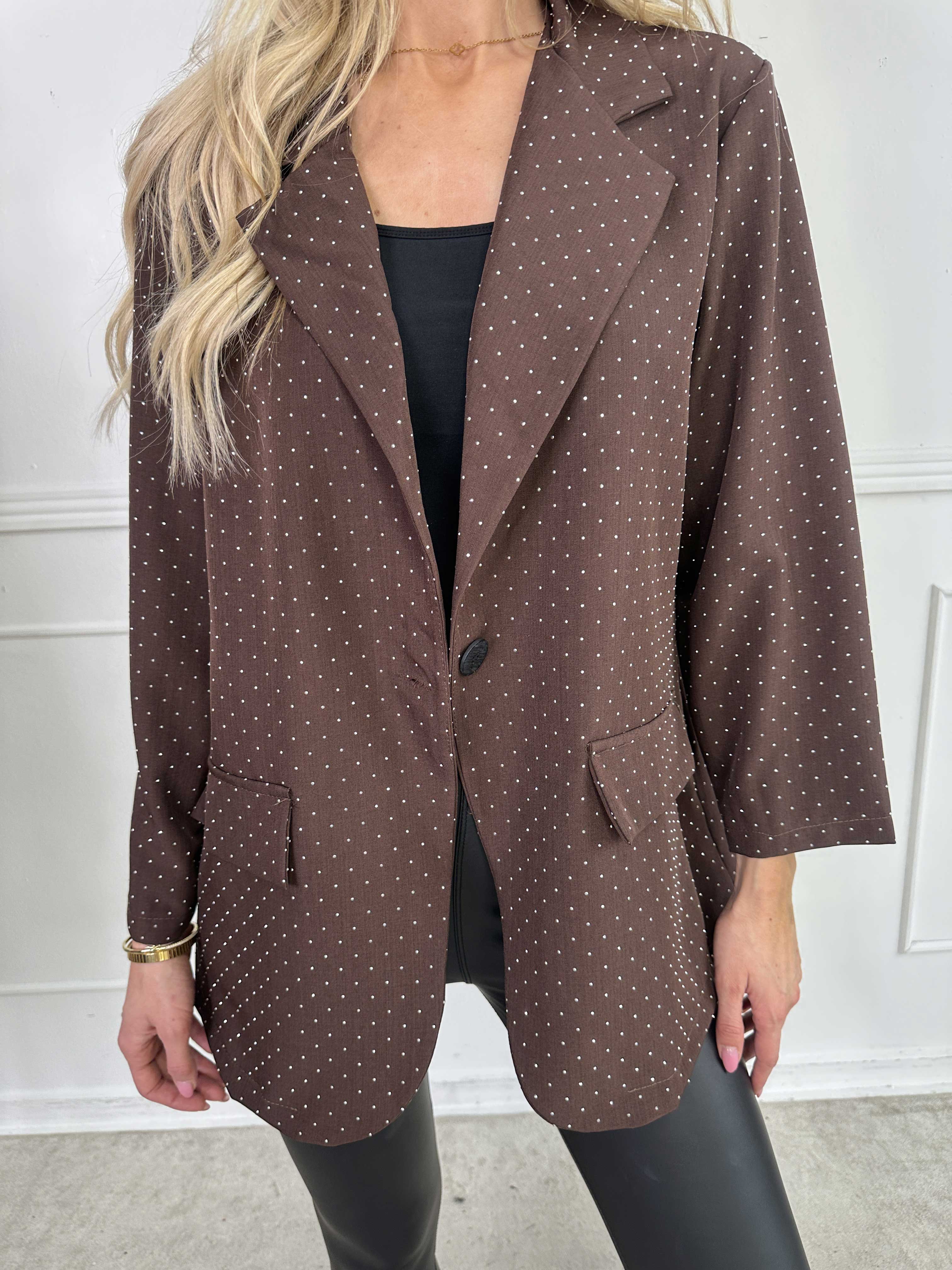 Lanthe - Blazer med glitrende similisten