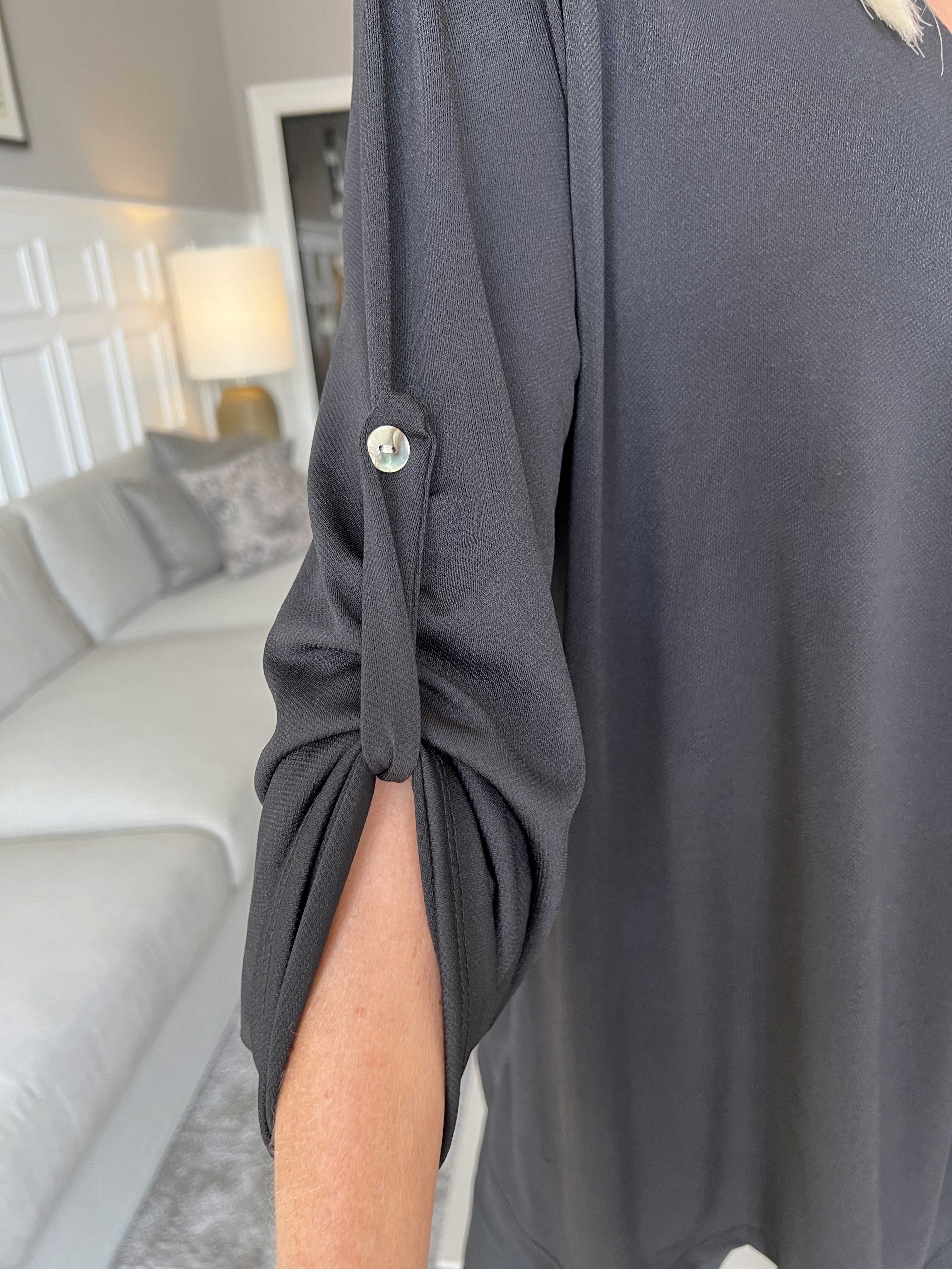 Larna - Svart tunika med v-ringning