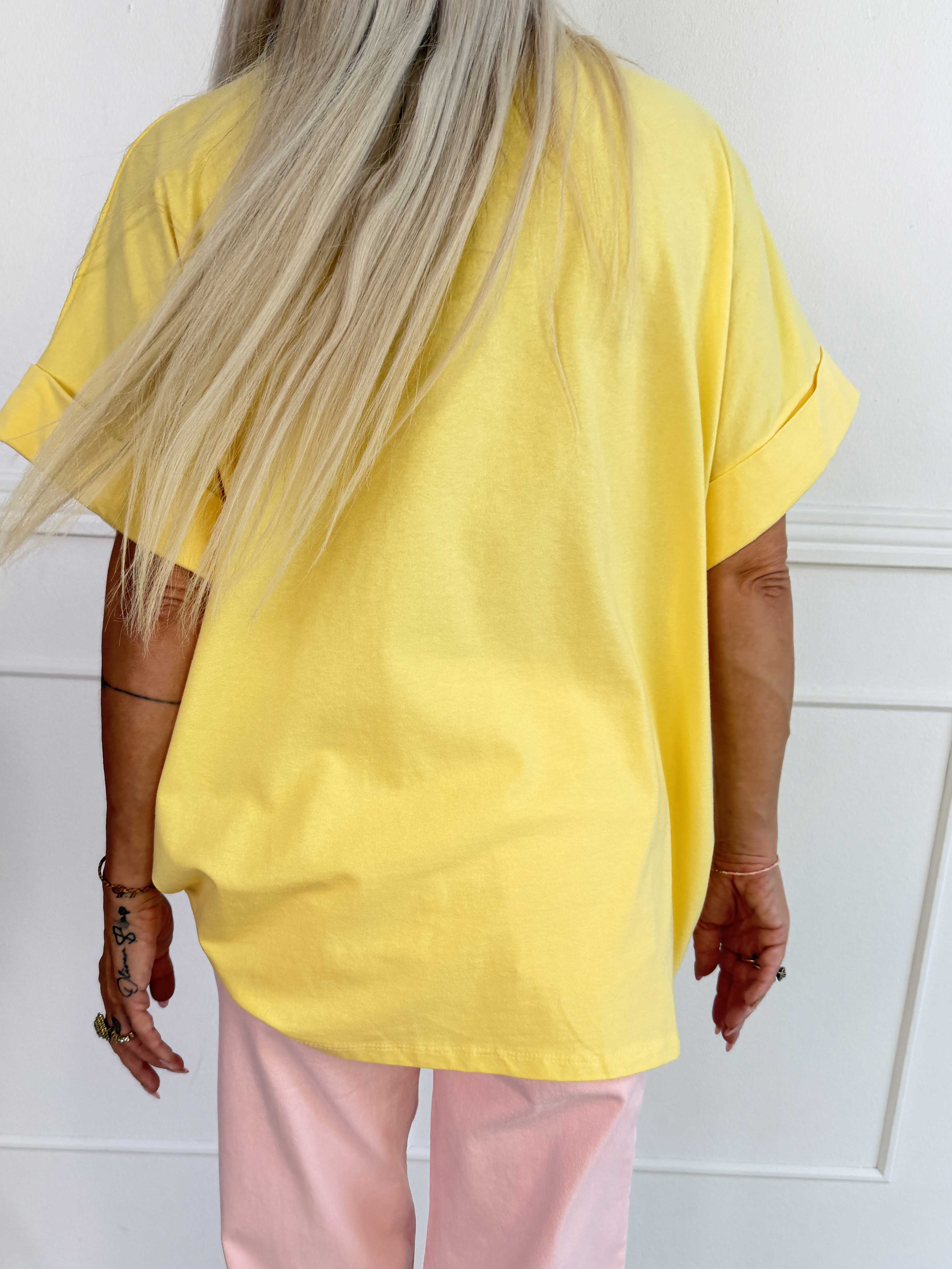 Leni - Oversized t-shirt med SOHO New York stående på brystet