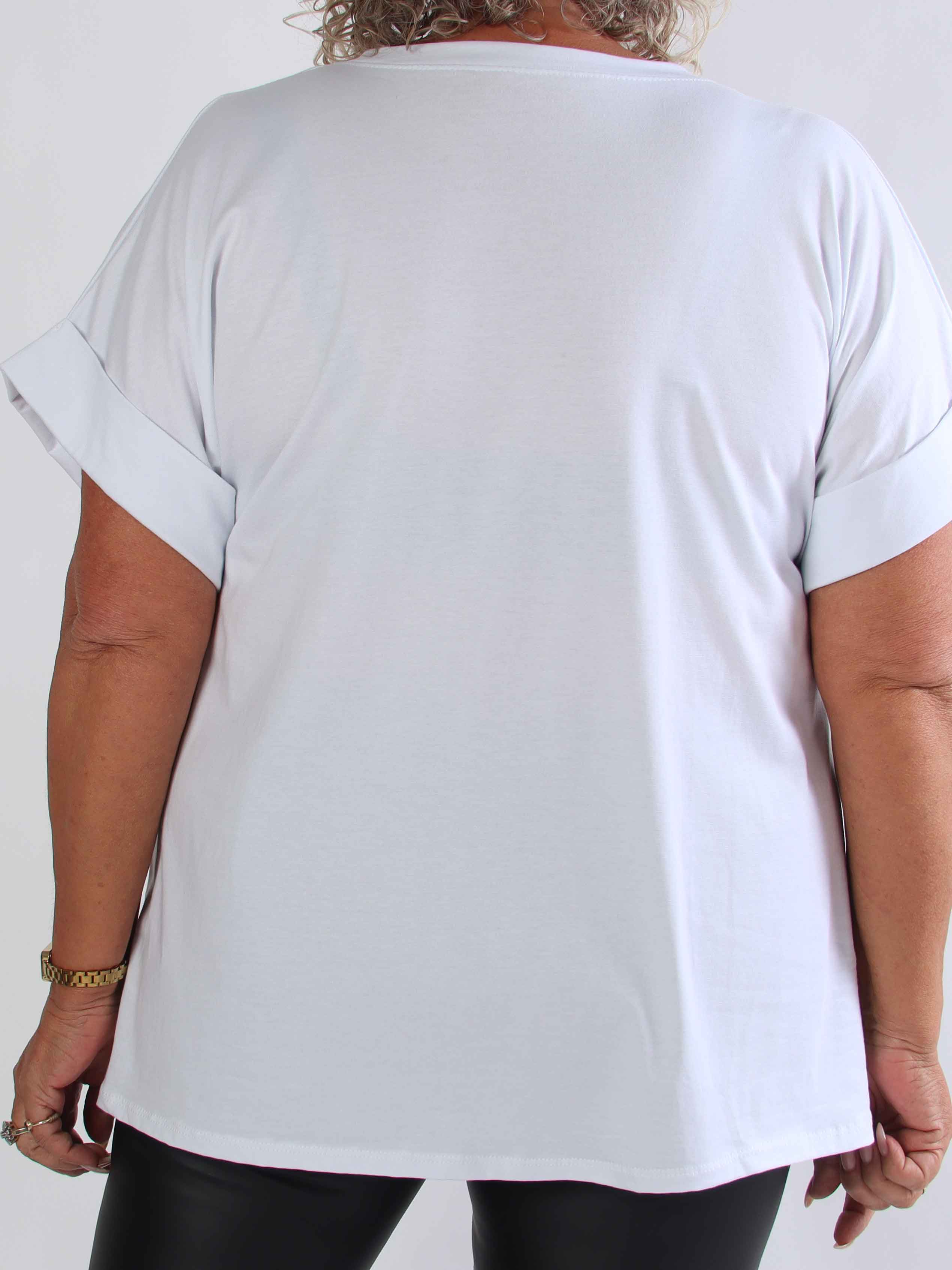 Leni - Plus size t-shirt med SOHO New York stående på brystet