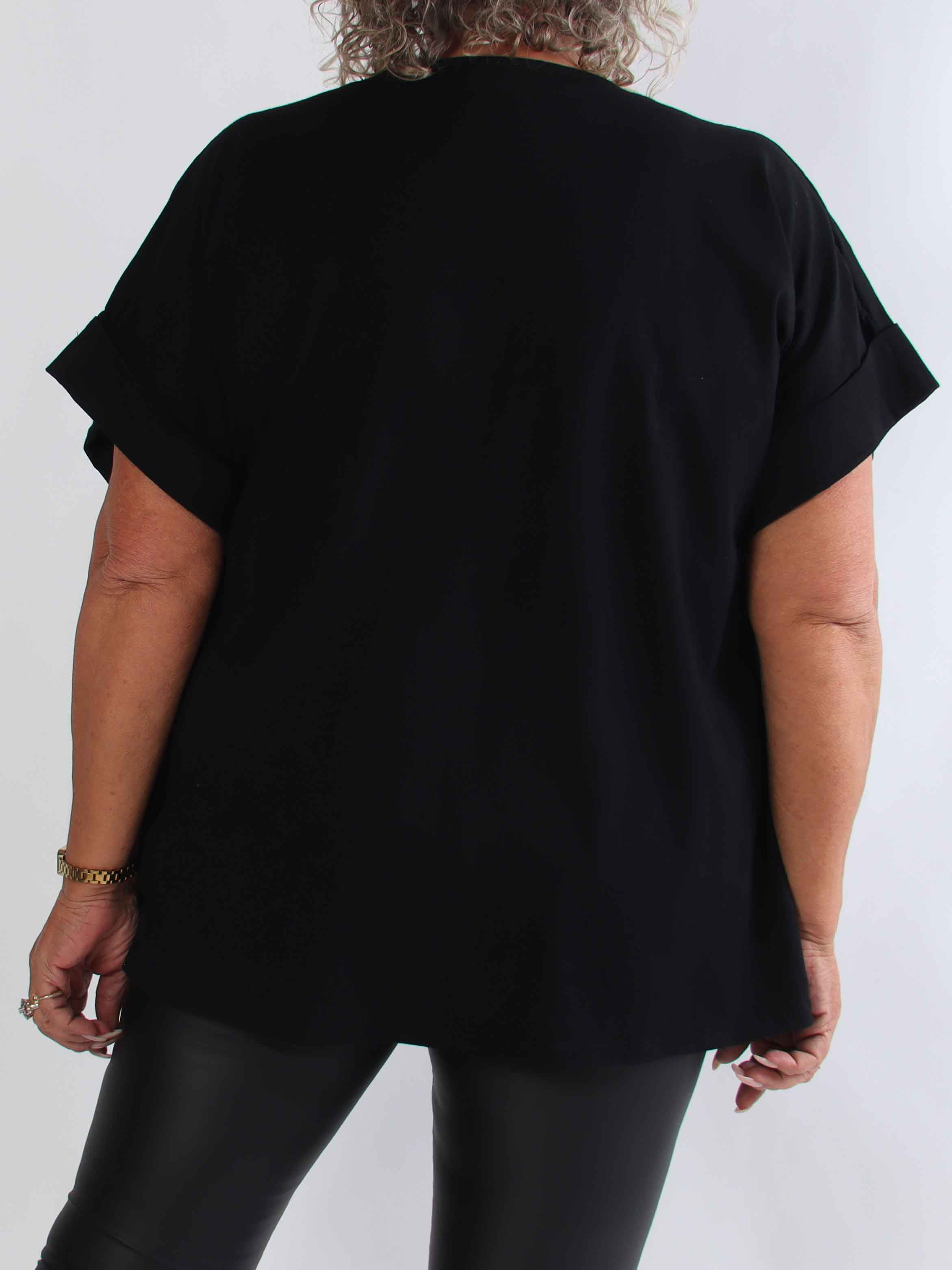 Leni - Plus size t-shirt med SOHO New York stående på brystet