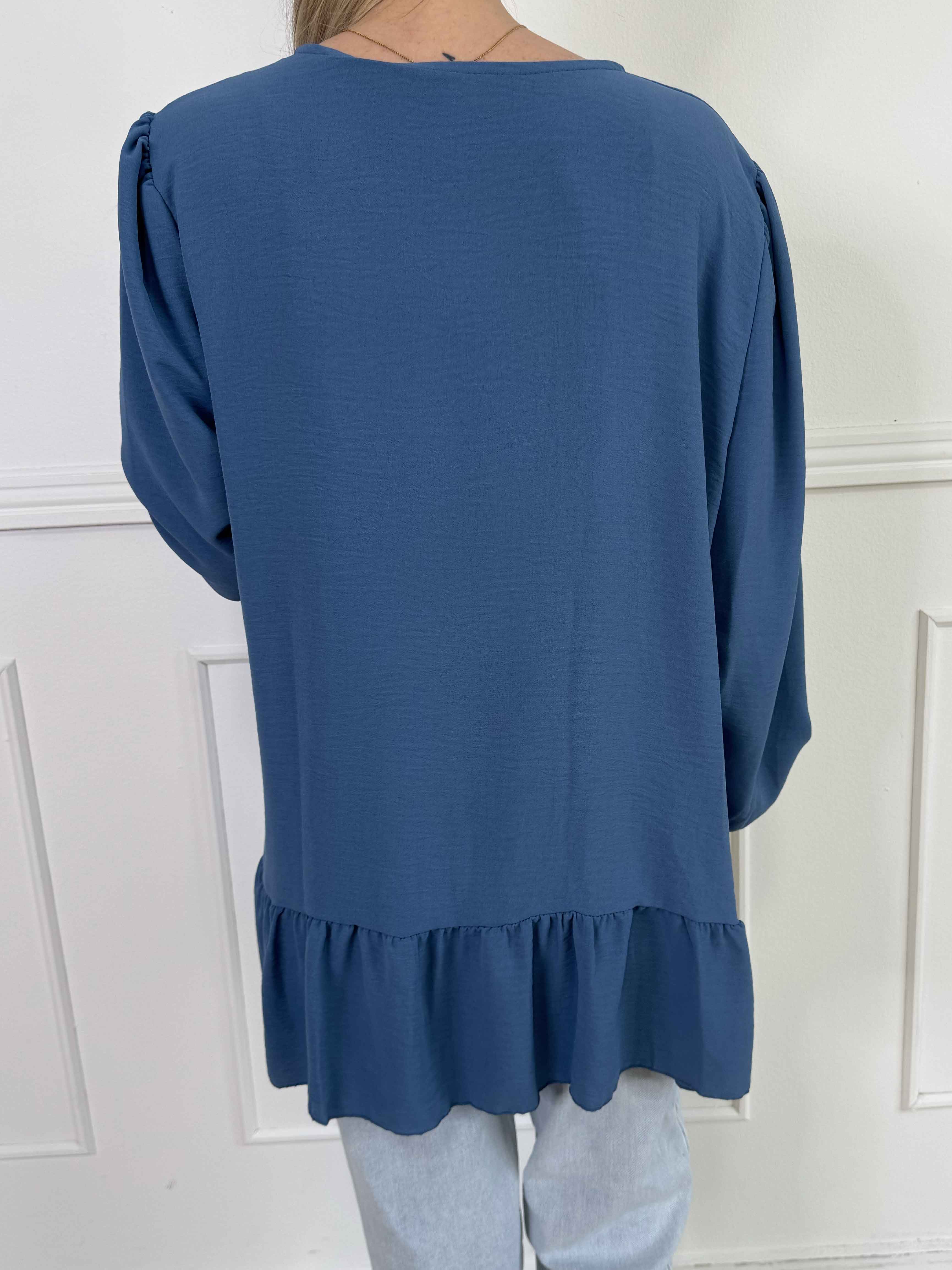 Leslie - Sød tunika i viskose med fine sløjfer foran