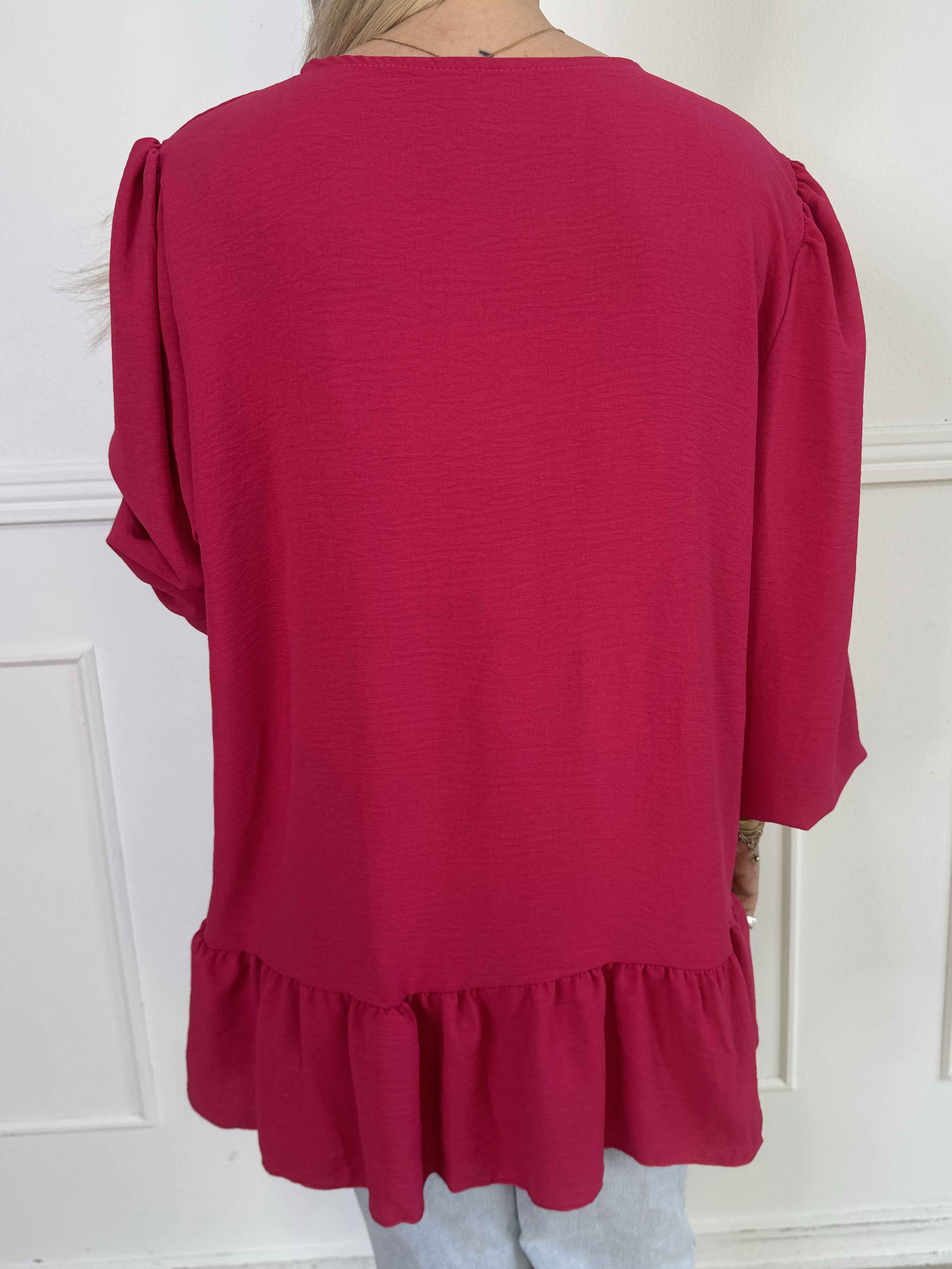 Leslie - Sød tunika i viskose med fine sløjfer foran