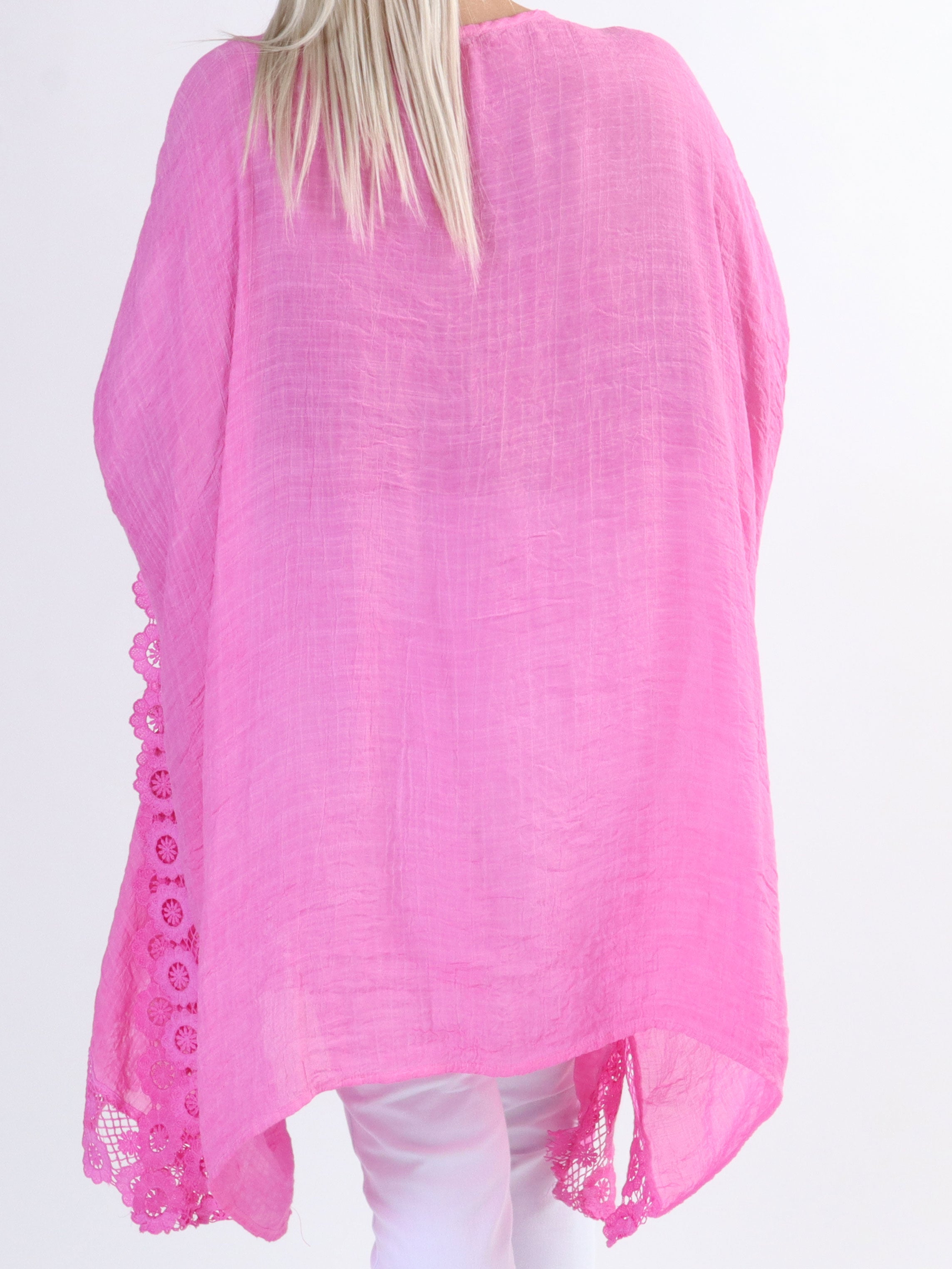 Leslie - Vacker plus size tunika med spetskanter