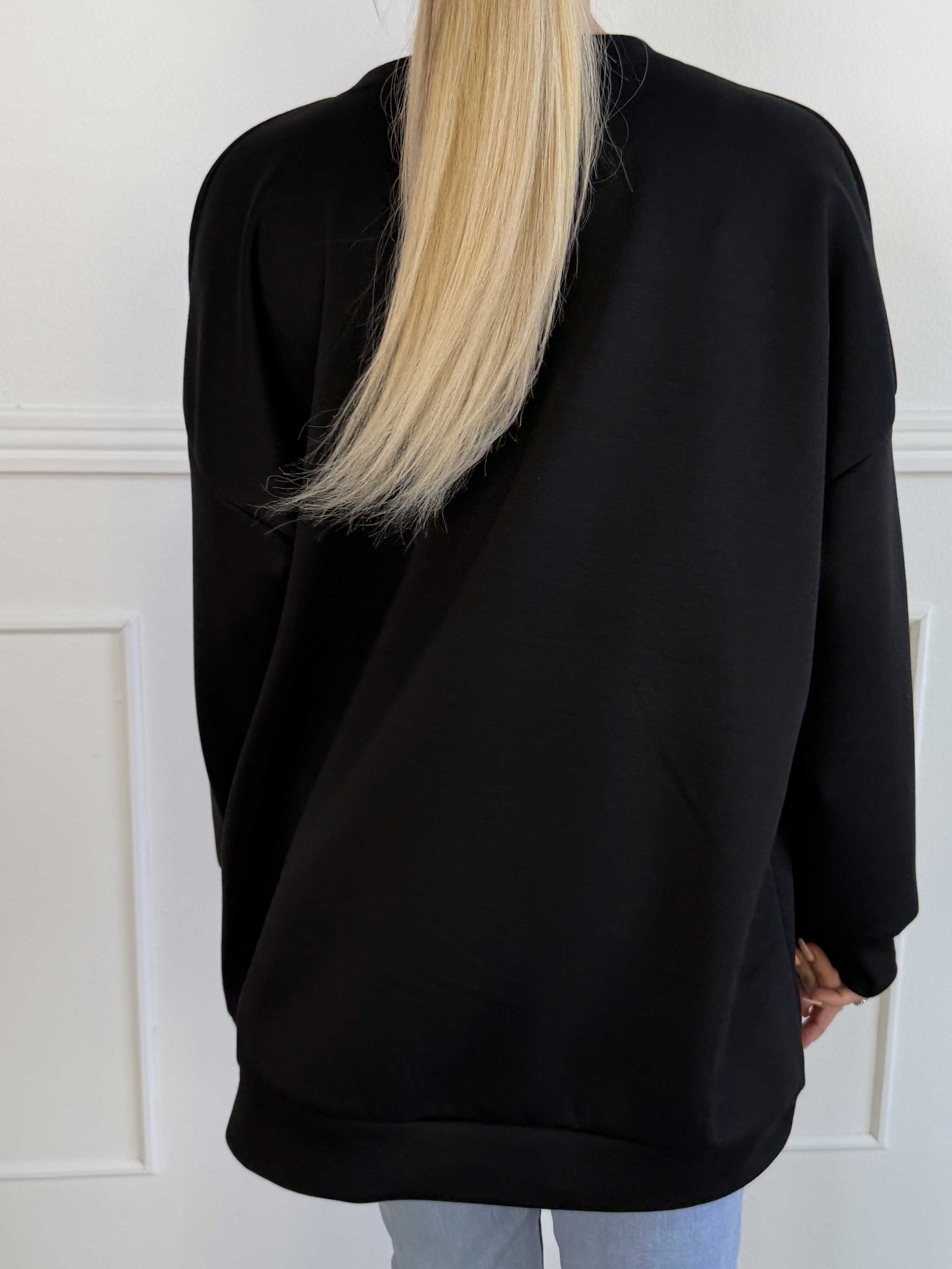 Lindsay - Blød sweatshirt med SOHO skrevet på brystet