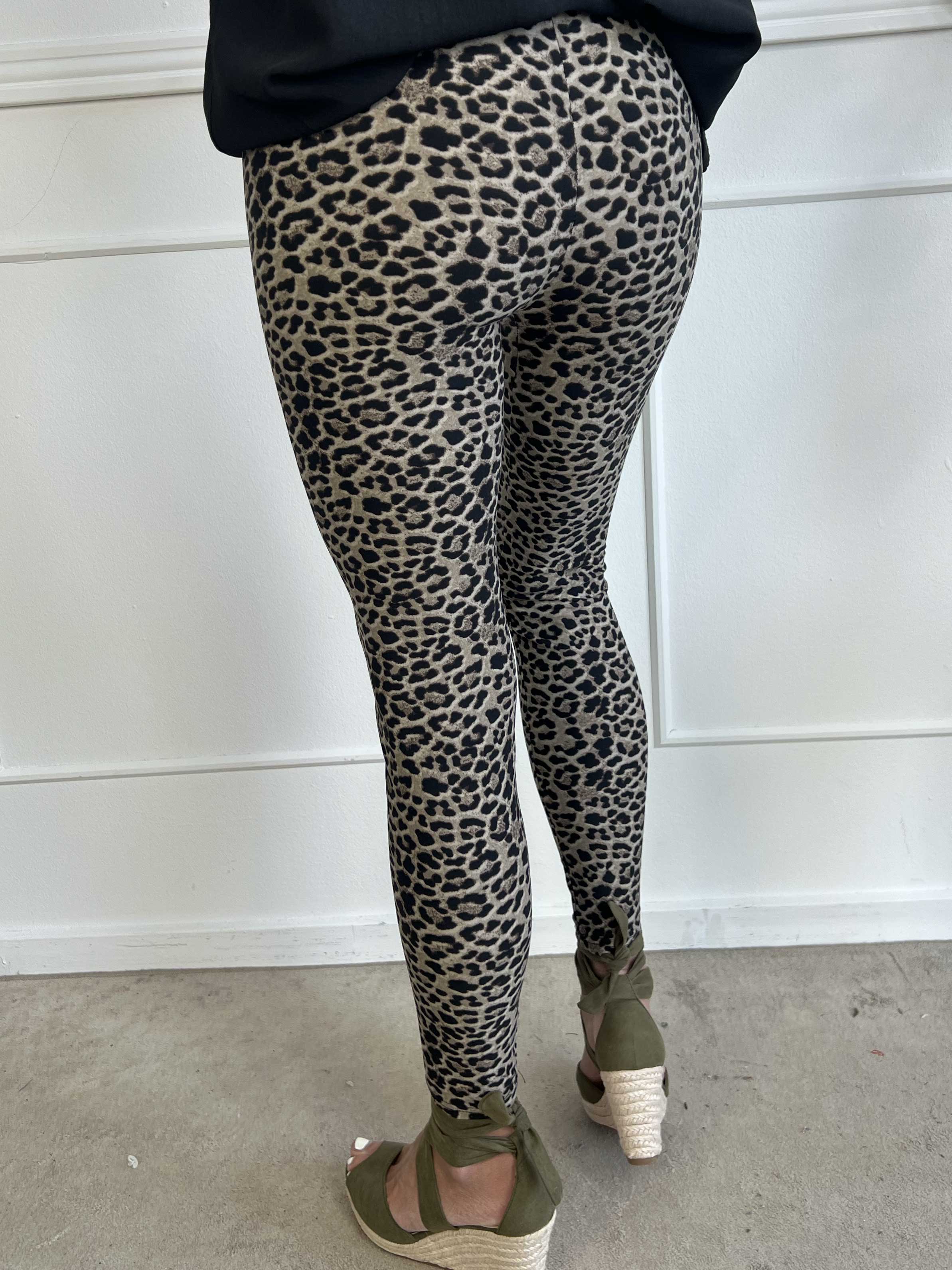 Lula - Mjuka leggings i leopardmönster