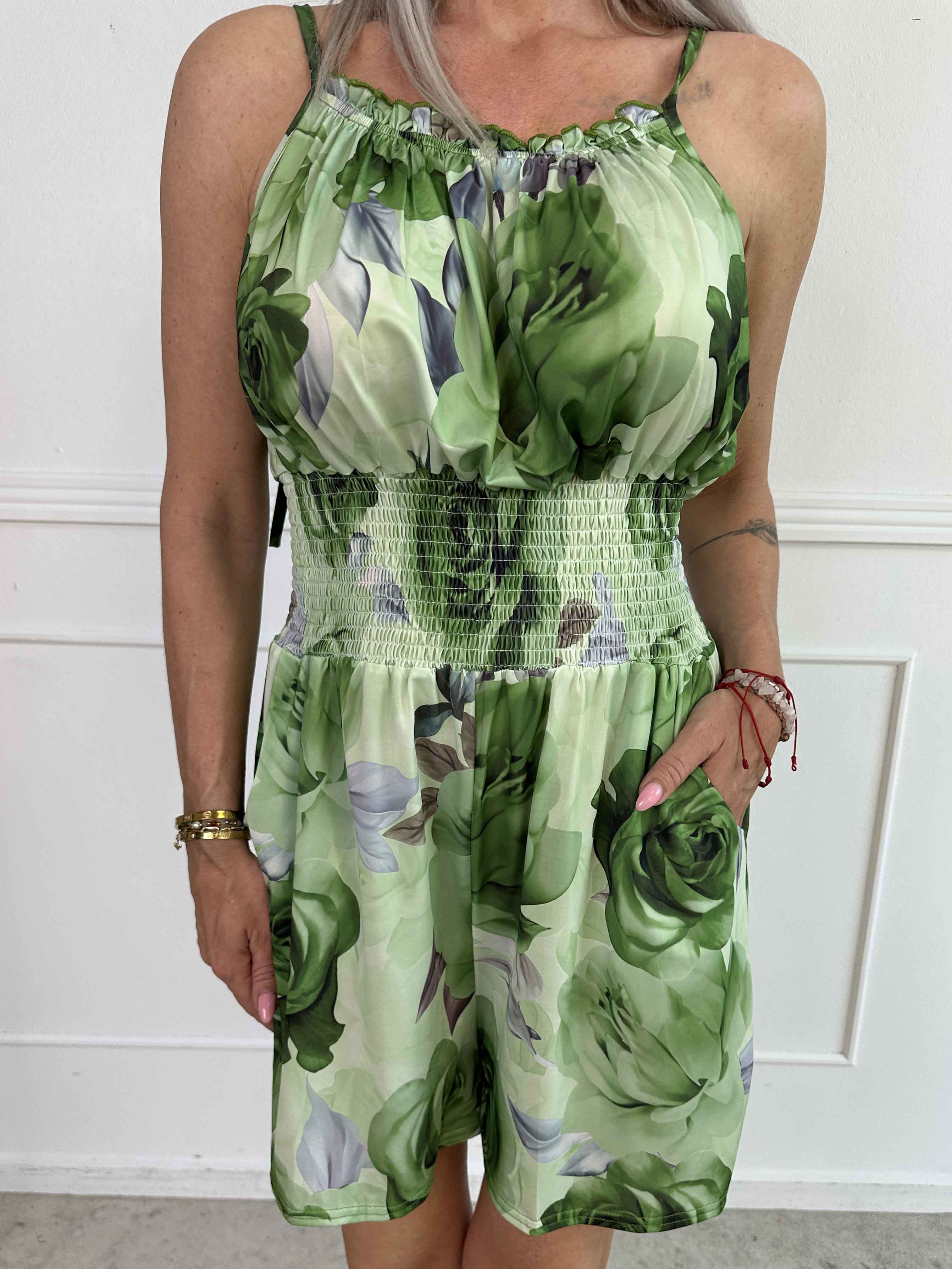 Lyra - Elastisk byxdräkt med elastisk smock i midjan