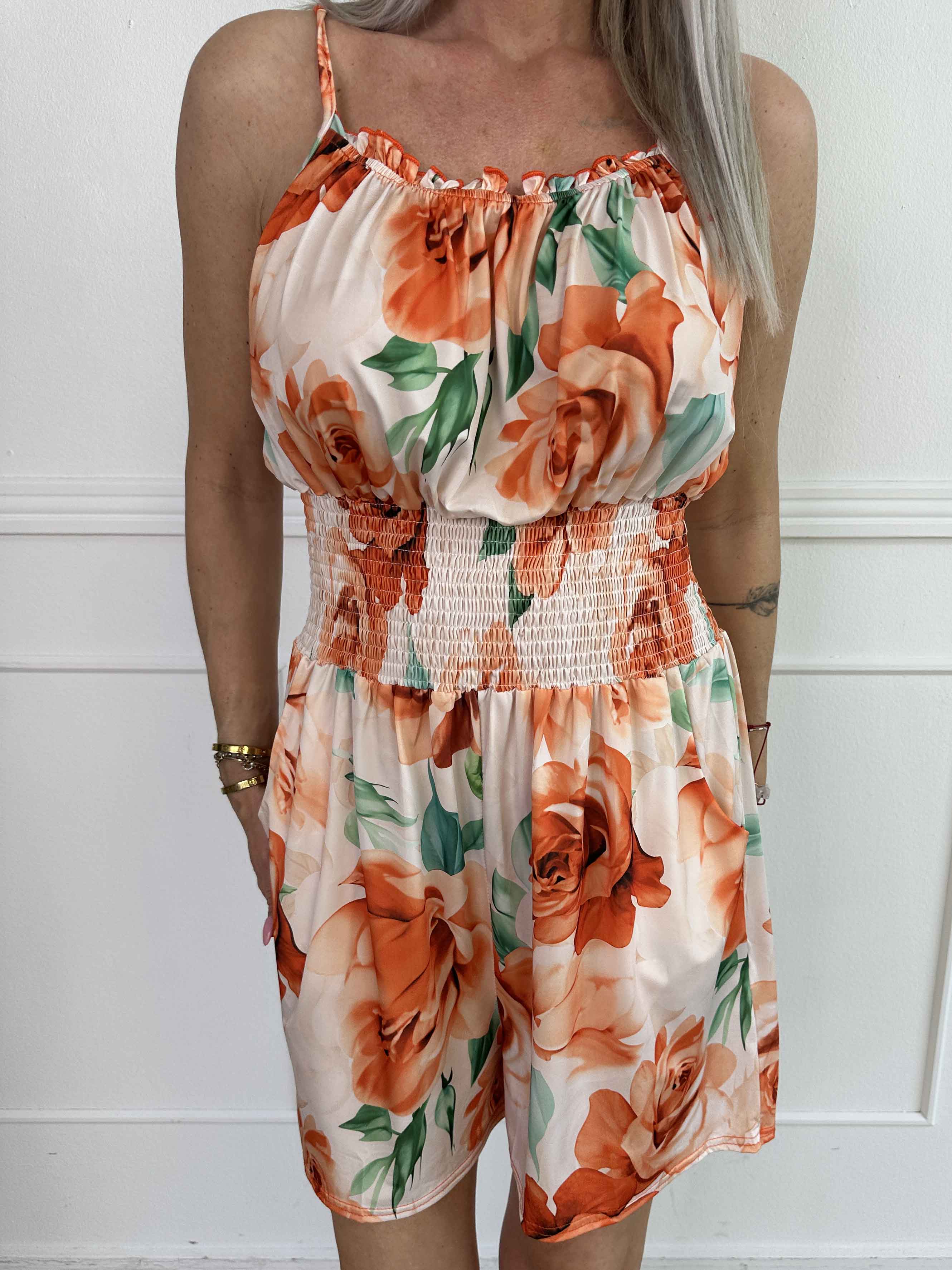 Lyra - Elastisk byxdräkt med elastisk smock i midjan