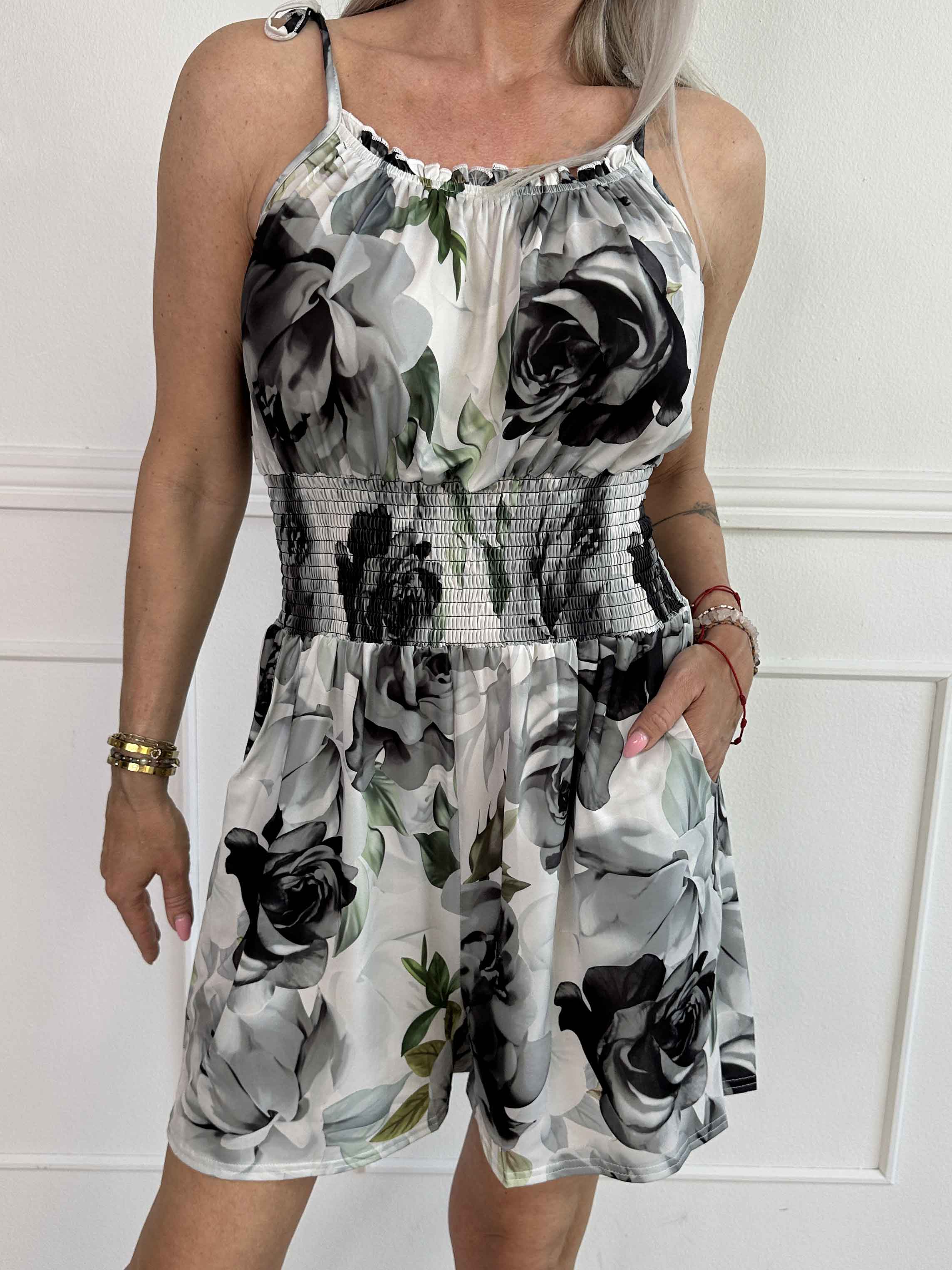 Lyra - Elastisk byxdräkt med elastisk smock i midjan