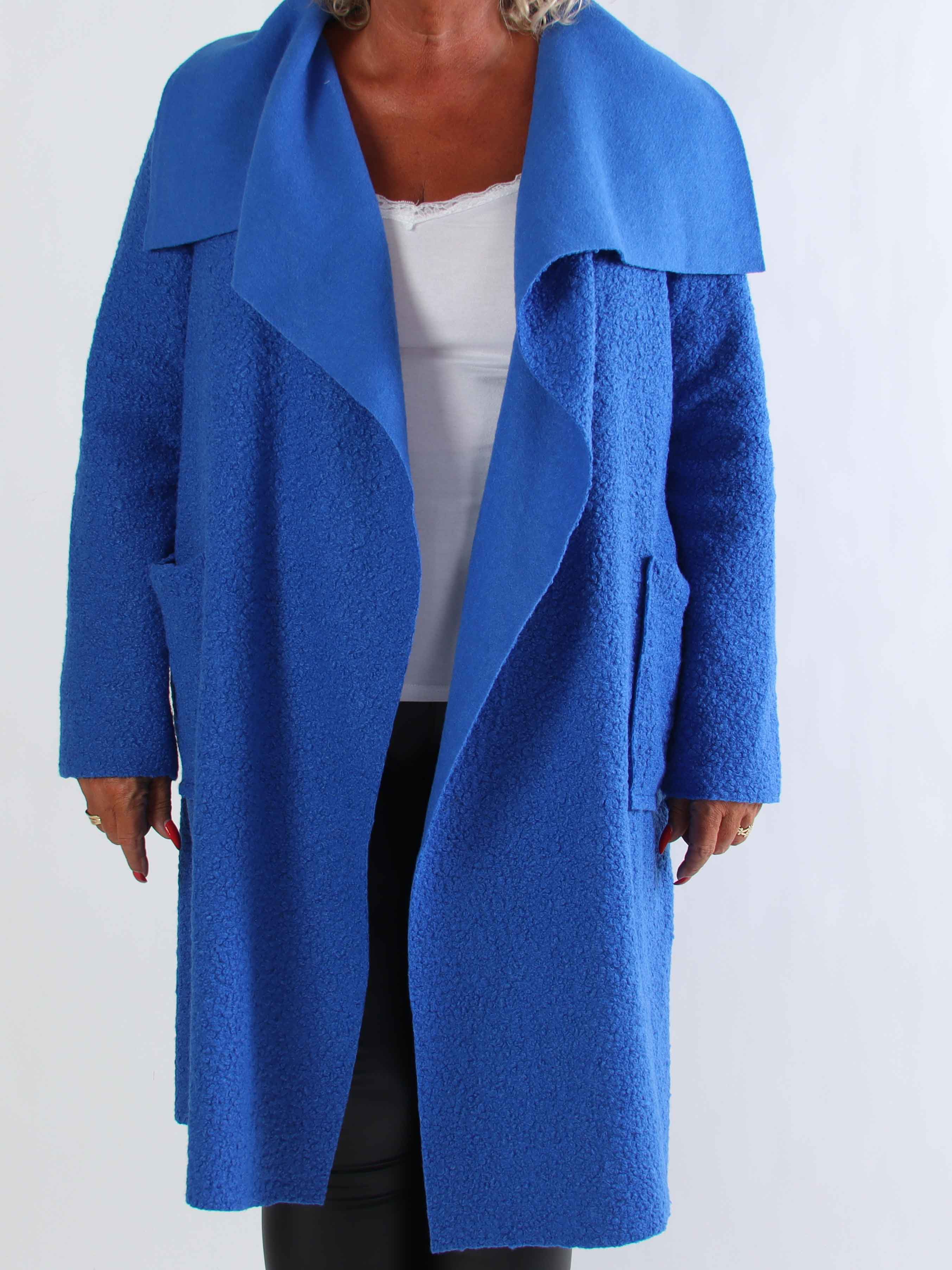 Malfrid - Plus size kappa i mjuk teddy med shiny stjärnor