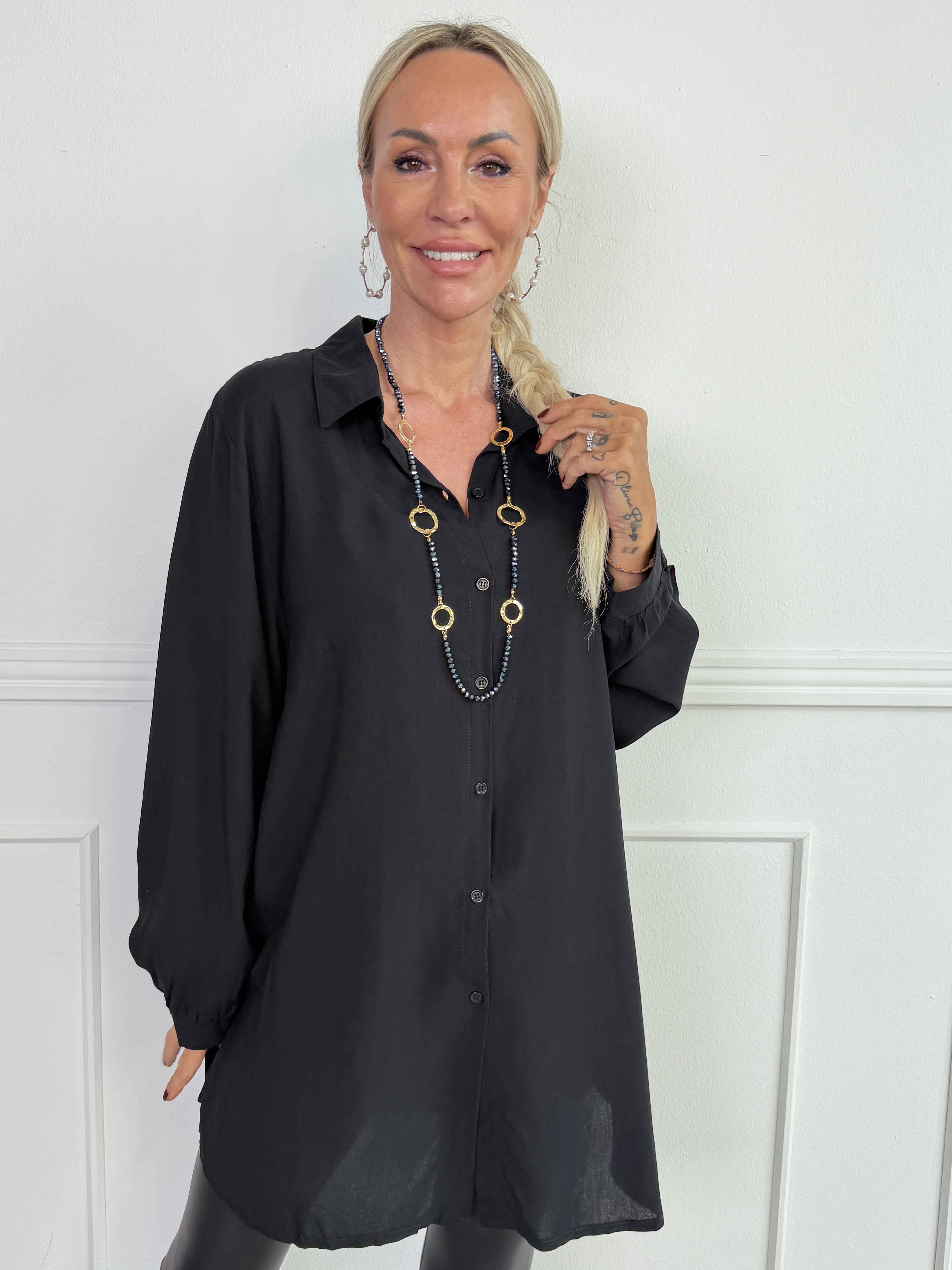 Manja - Enkel och stilren skjorta i mjuk viskos med en elegant och tidlös look