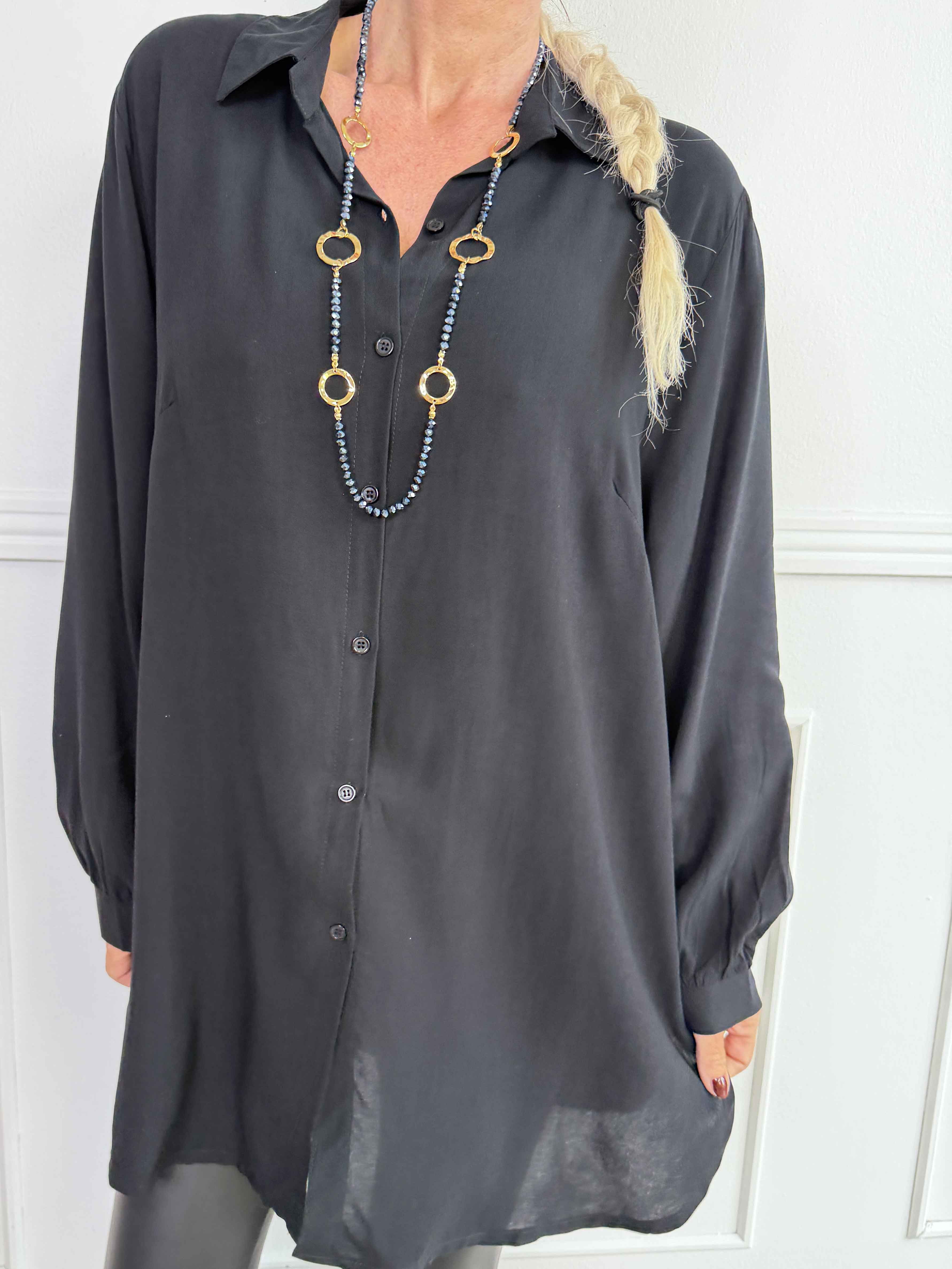 Manja - Enkel och stilren skjorta i mjuk viskos med en elegant och tidlös look