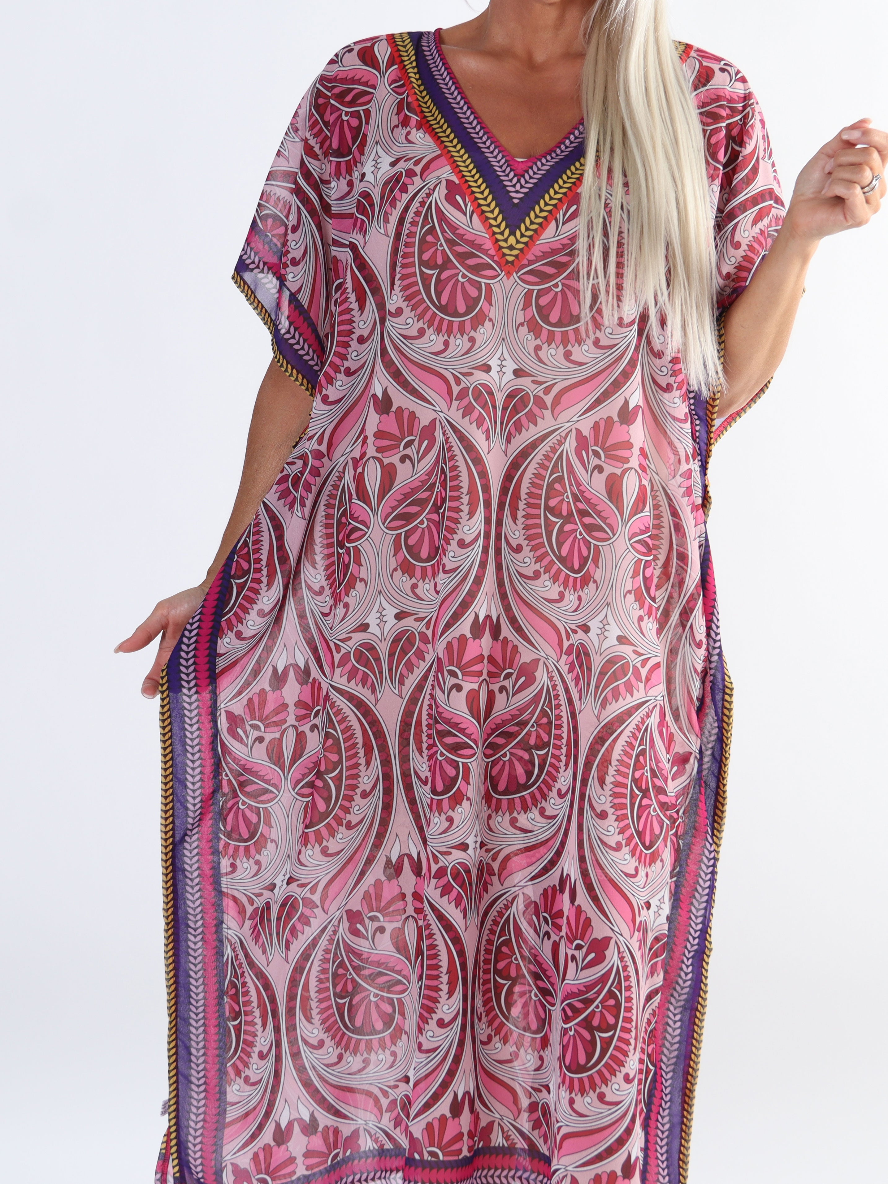 Marta - Lång plus size tunika med mönster