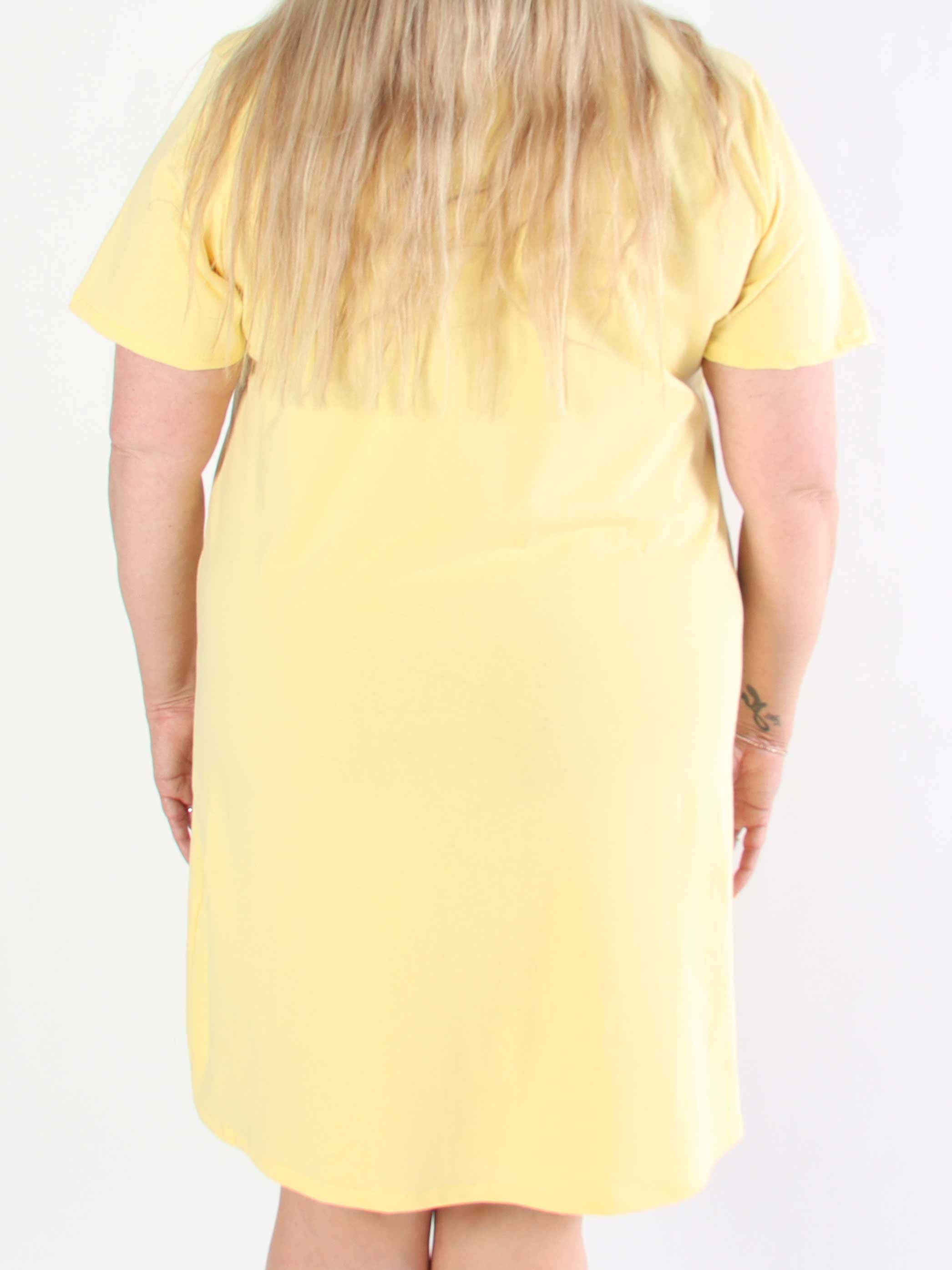 Matilda - T-shirt klänning i bomull med Ibiza skrivet