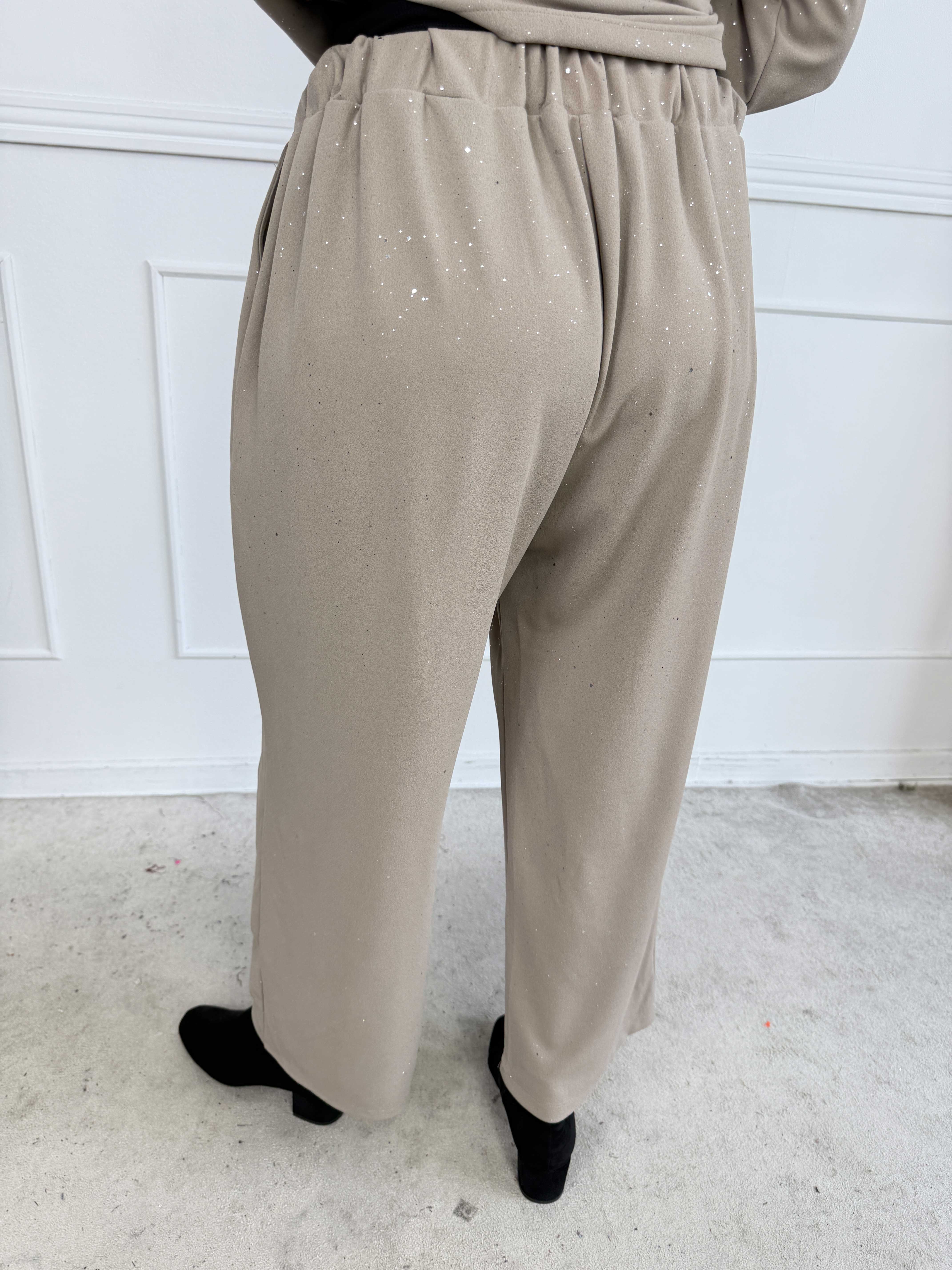 Medea Pants - Eleganta byxor med fint glitterdamm som ger en exklusiv look