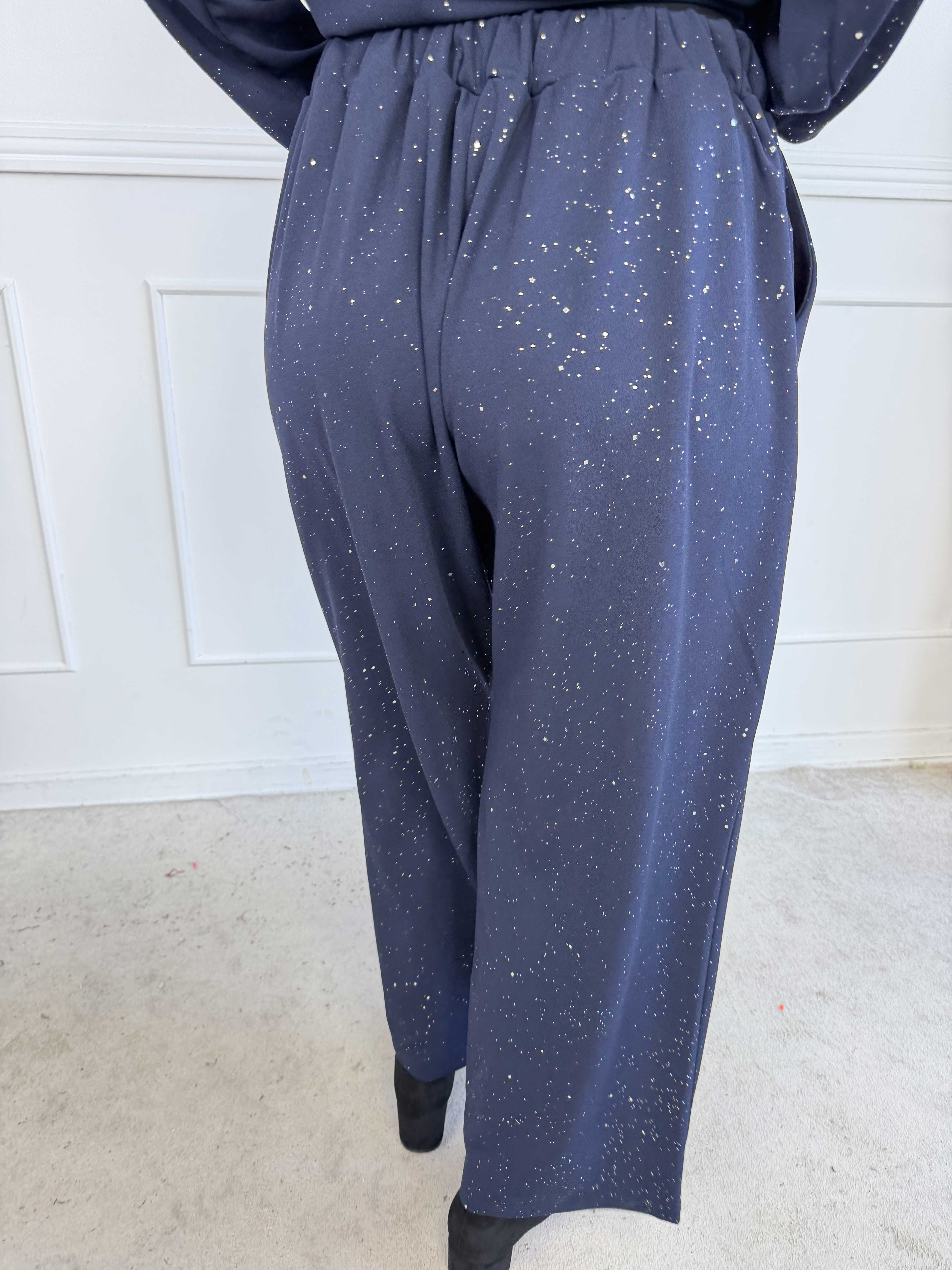 Medea Pants - Eleganta byxor med fint glitterdamm som ger en exklusiv look