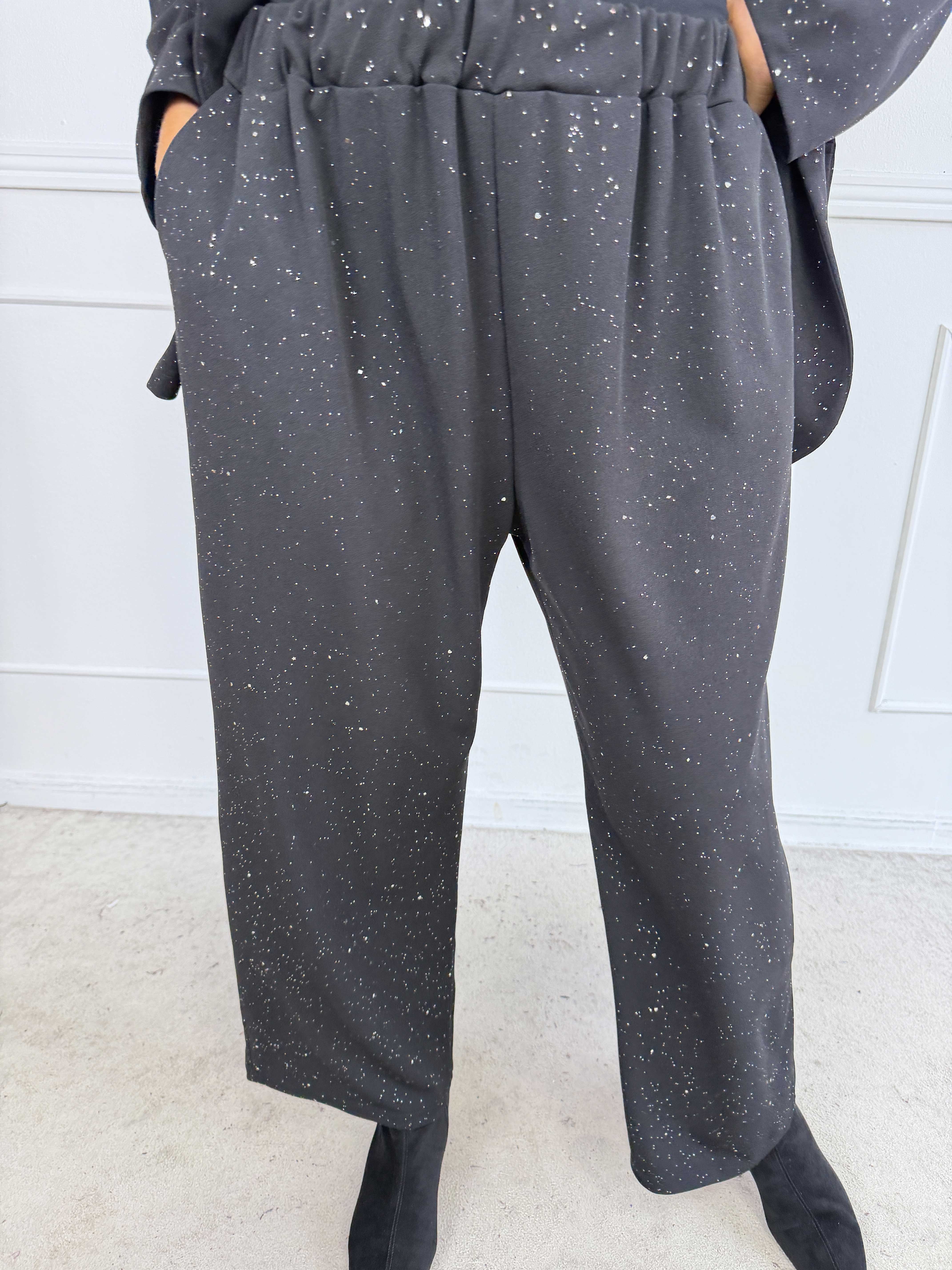 Medea Pants - Eleganta byxor med fint glitterdamm som ger en exklusiv look