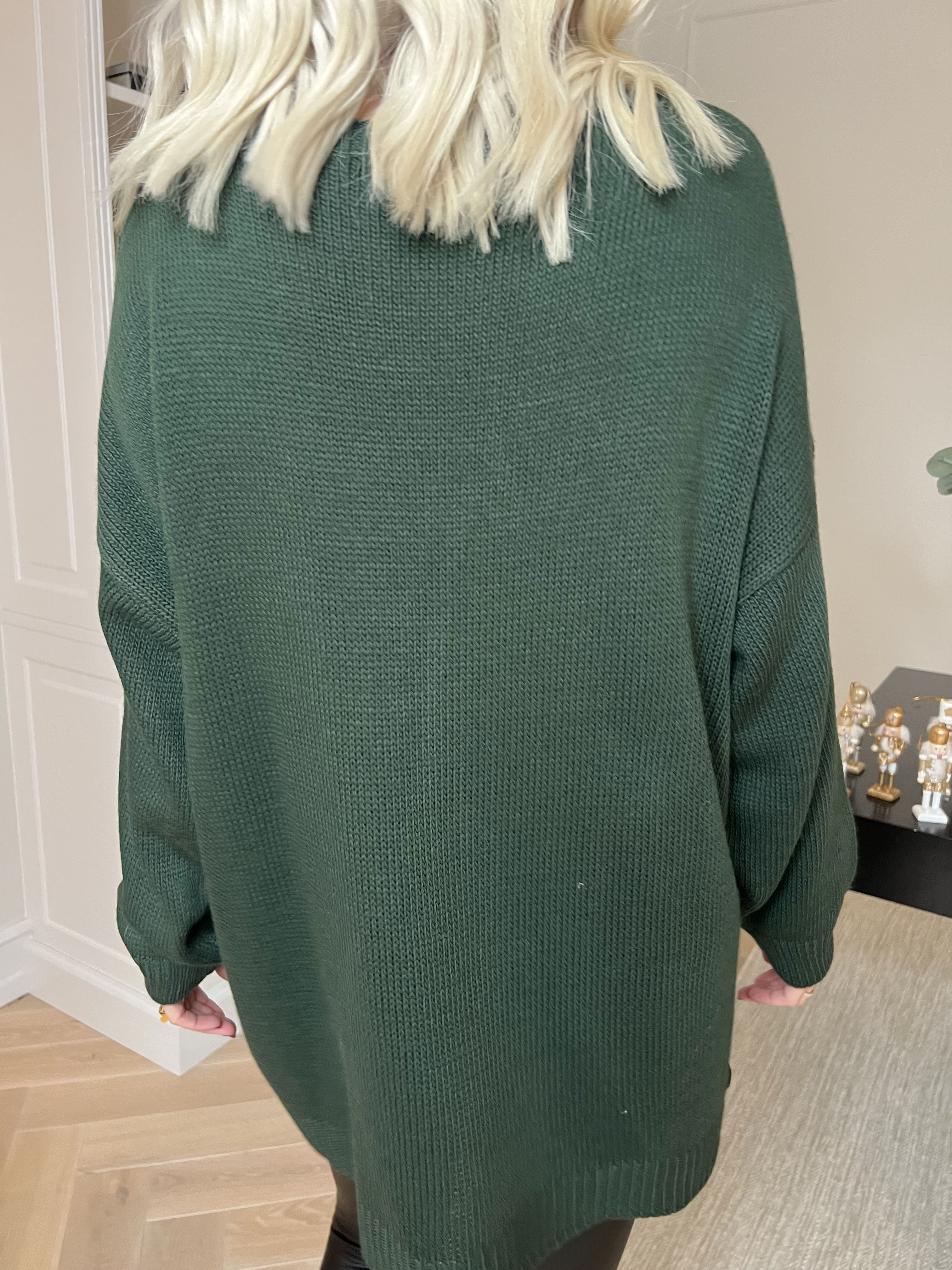 Merry - Plus size jultröja med guldfärgad text