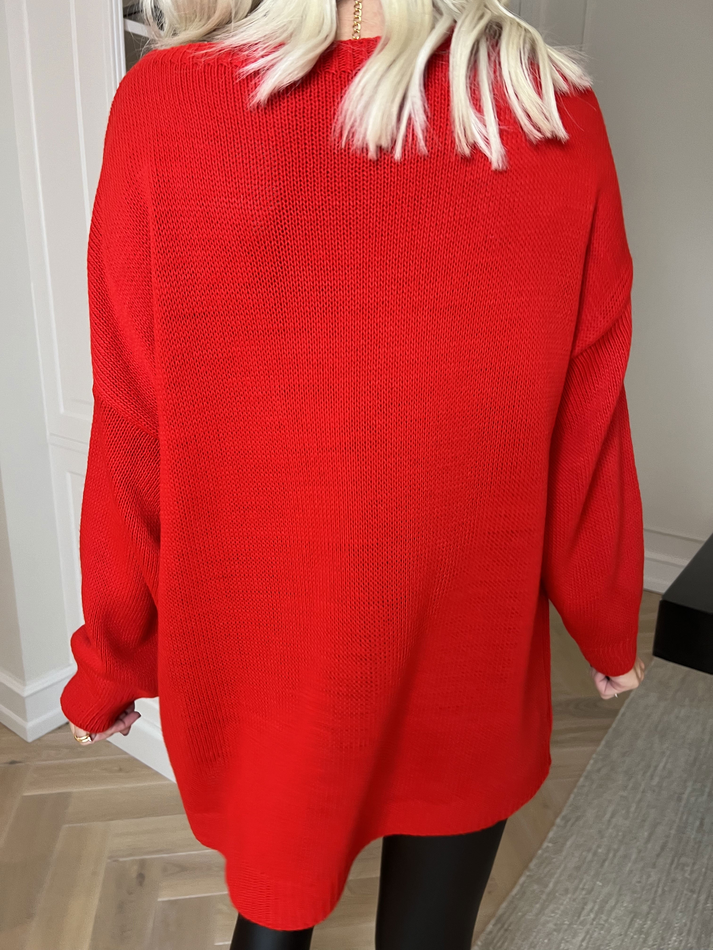 Merry - Plus size jultröja med guldfärgad text