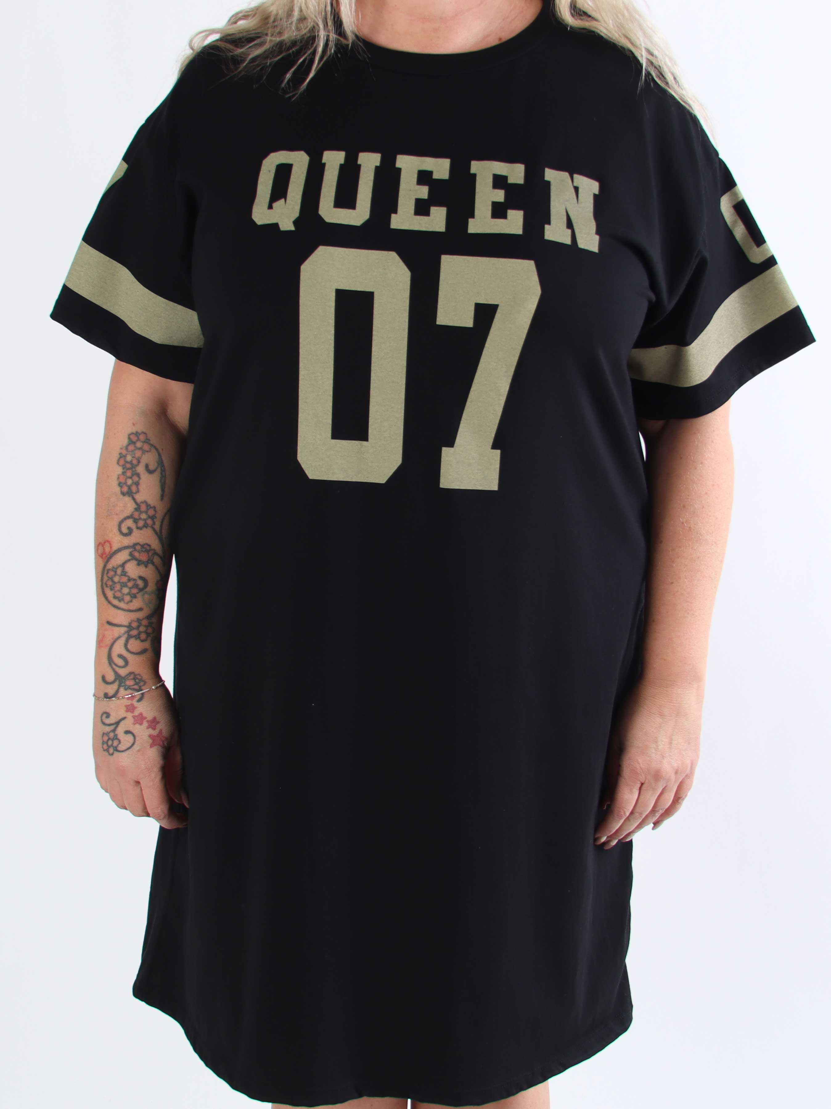 Millie - Plus size queen t-shirtklänning i mjuk bomull