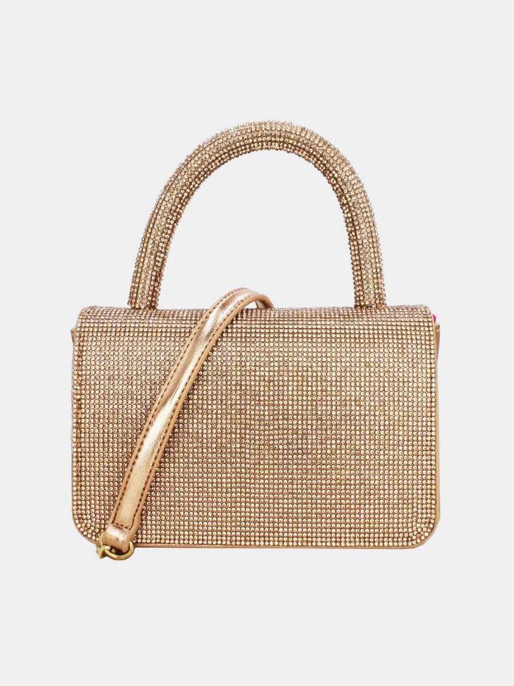 Milou - Liten handväska med dekor i konstläder