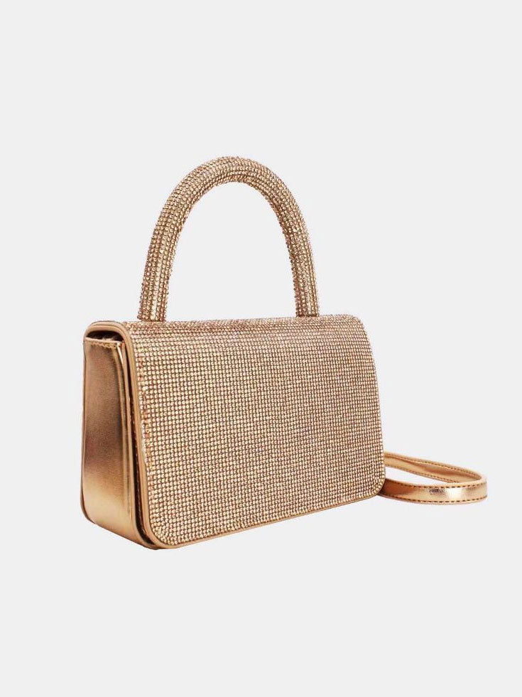 Milou - Liten handväska med dekor i konstläder