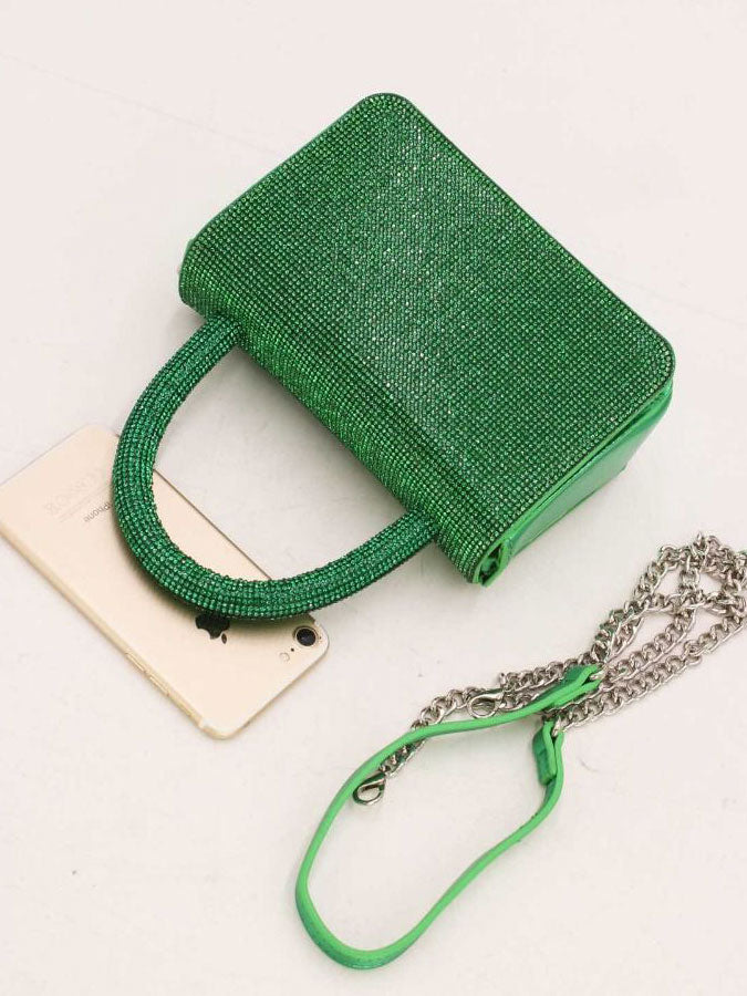 Milou - Liten handväska med dekor i konstläder