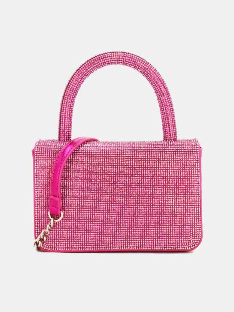 Milou - Liten handväska med dekor i konstläder