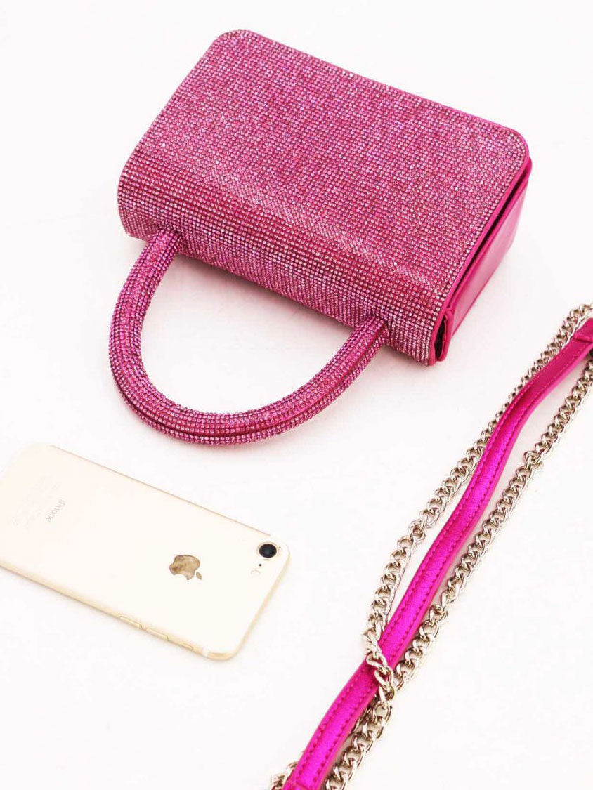 Milou - Liten handväska med dekor i konstläder