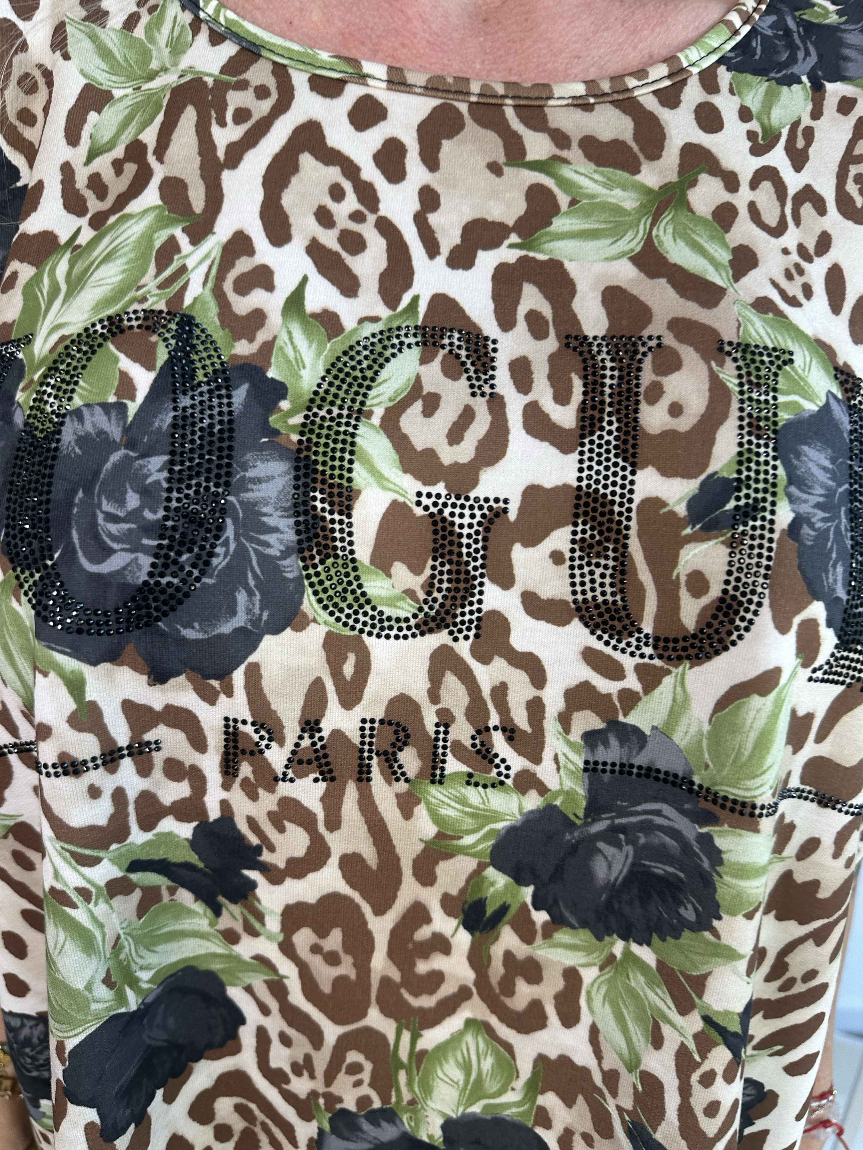 Mintu Leo - T-shirt i mjuk bomull med leopardtryck