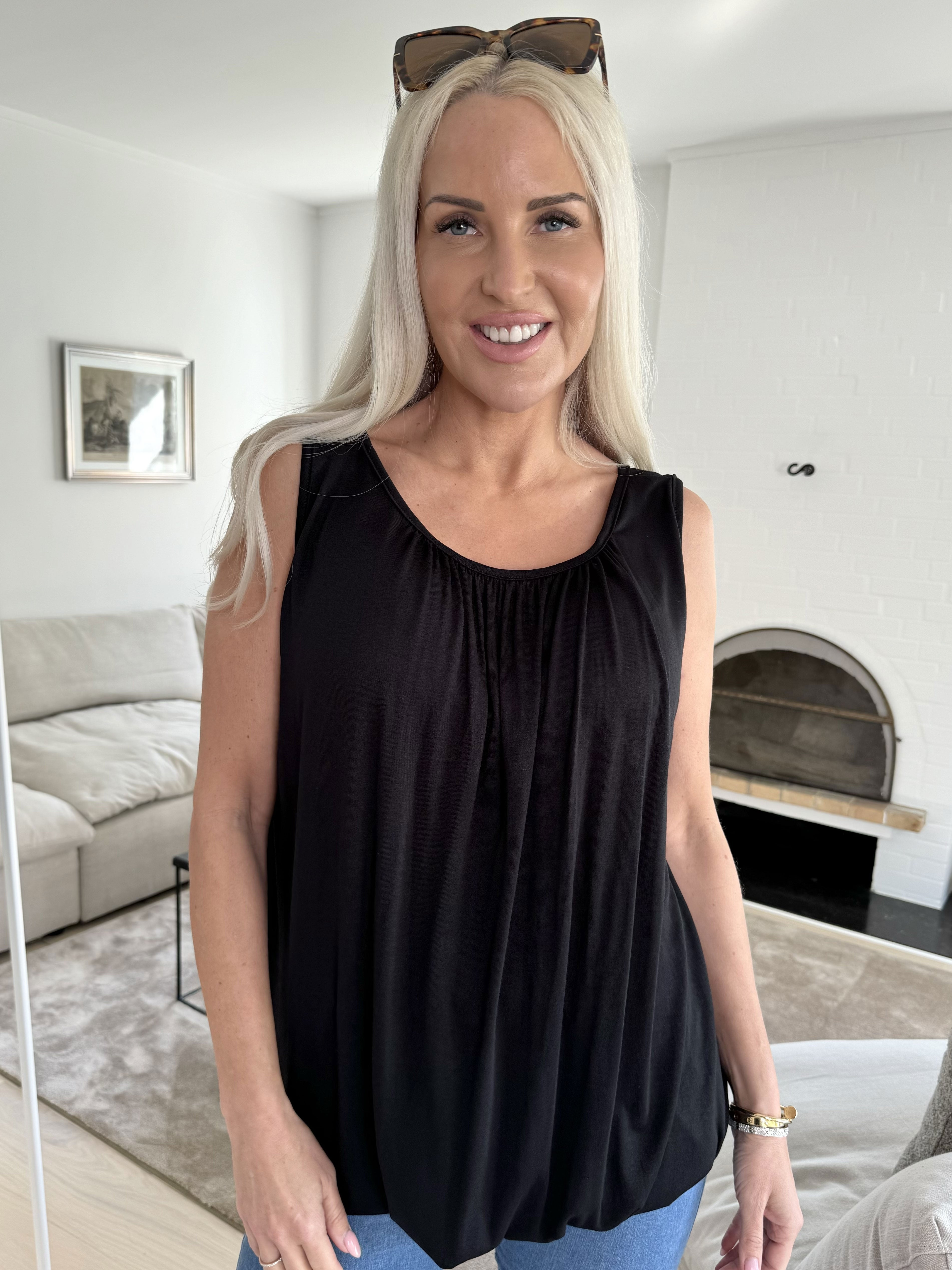 Miracle top - Basisk topp med resår i nederkanten (bestseller)