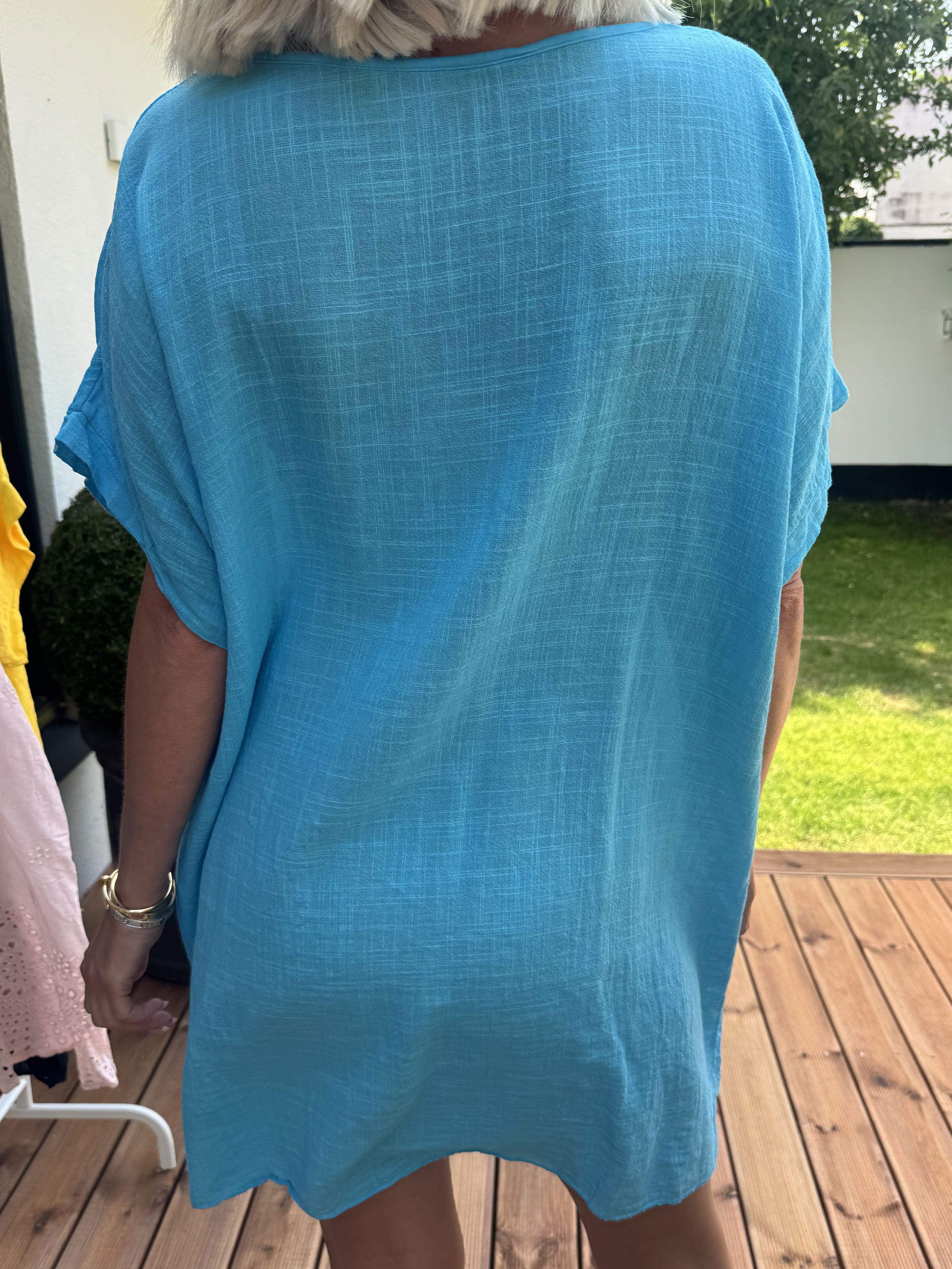 Mirina - Söt tunika i bomull med broderie anglaise