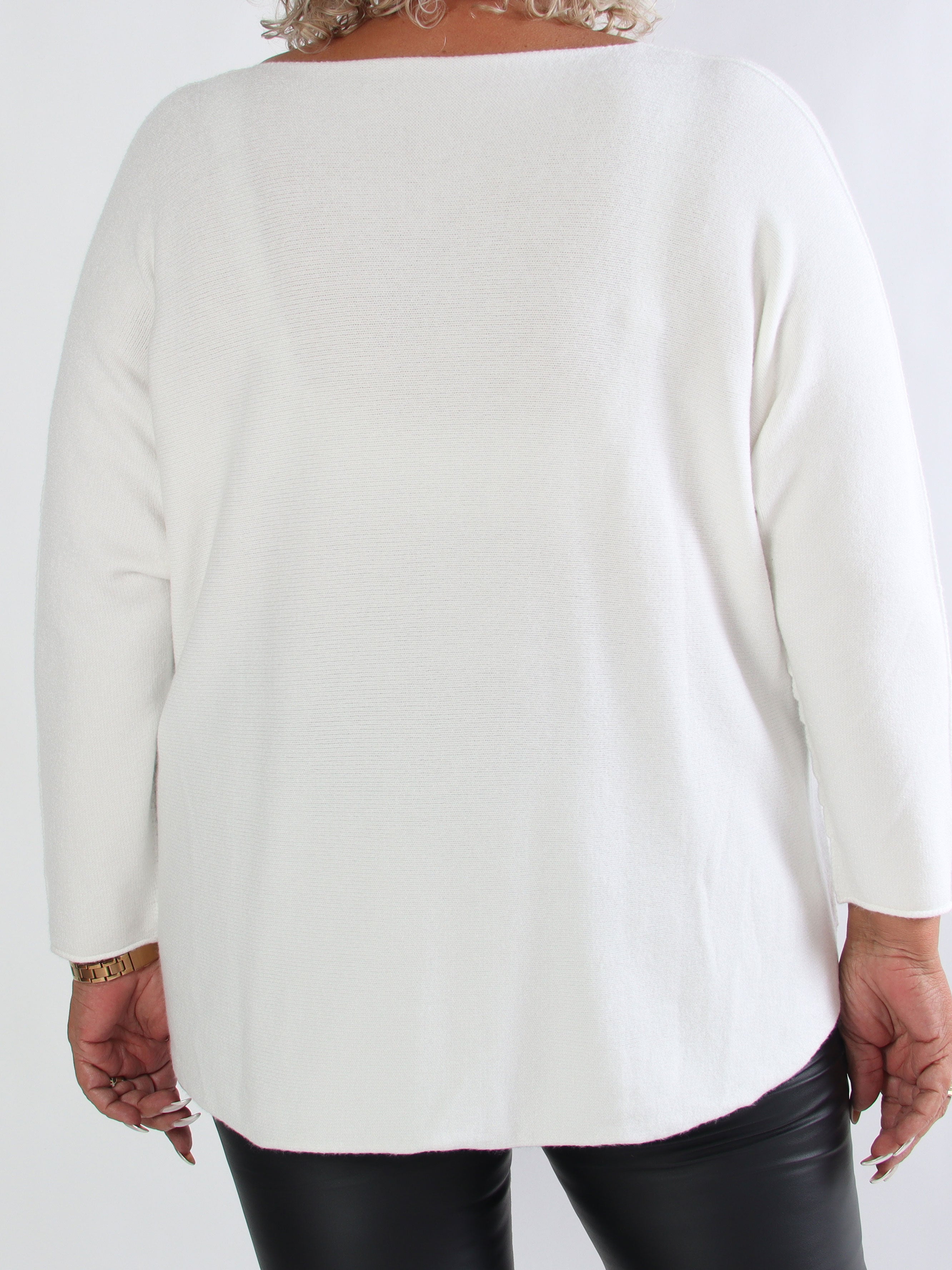 Mouse - Mjuk plus size tröja med mickey tryck i leopardmönster