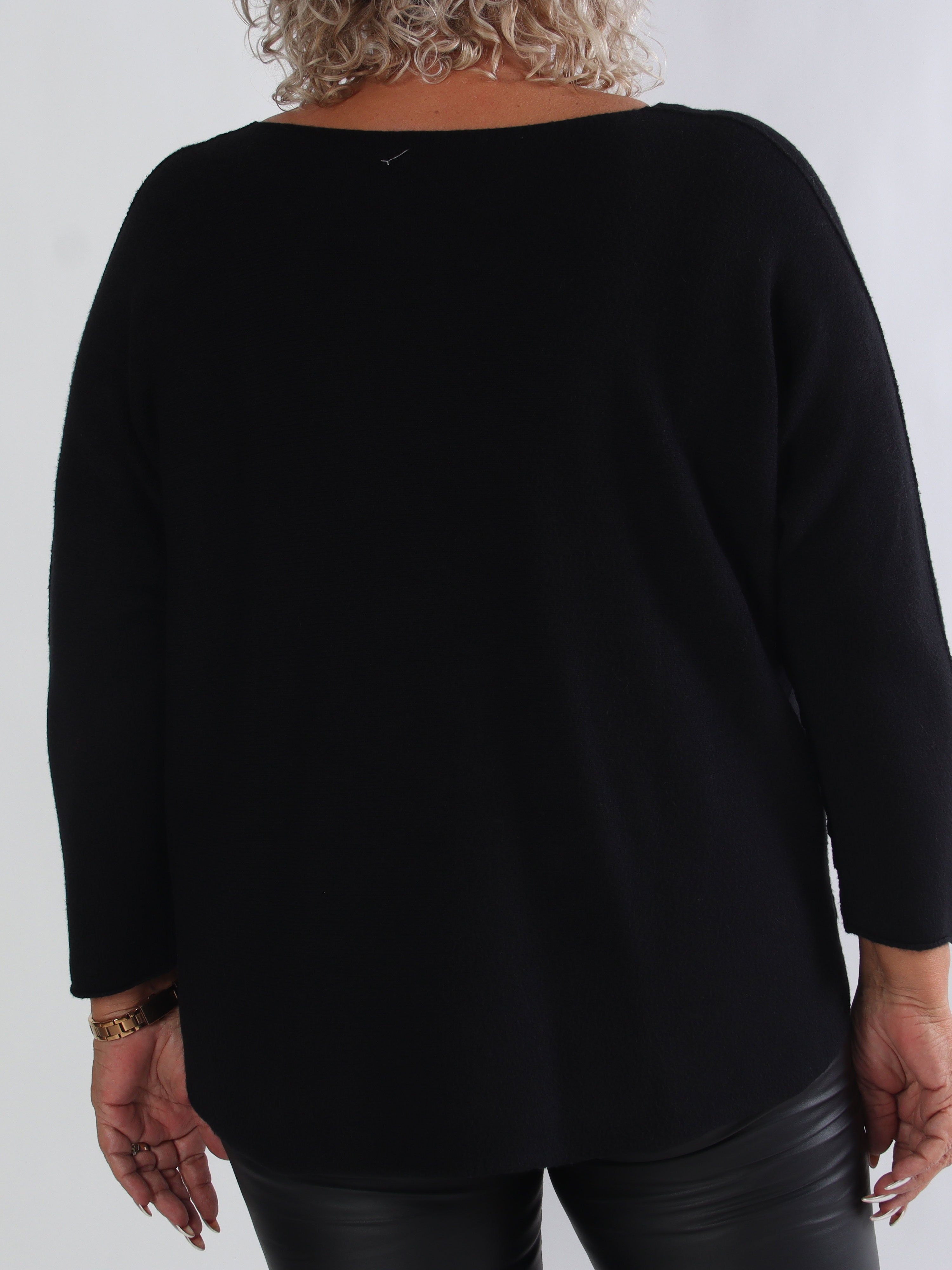 Mouse - Mjuk plus size tröja med mickey tryck i leopardmönster