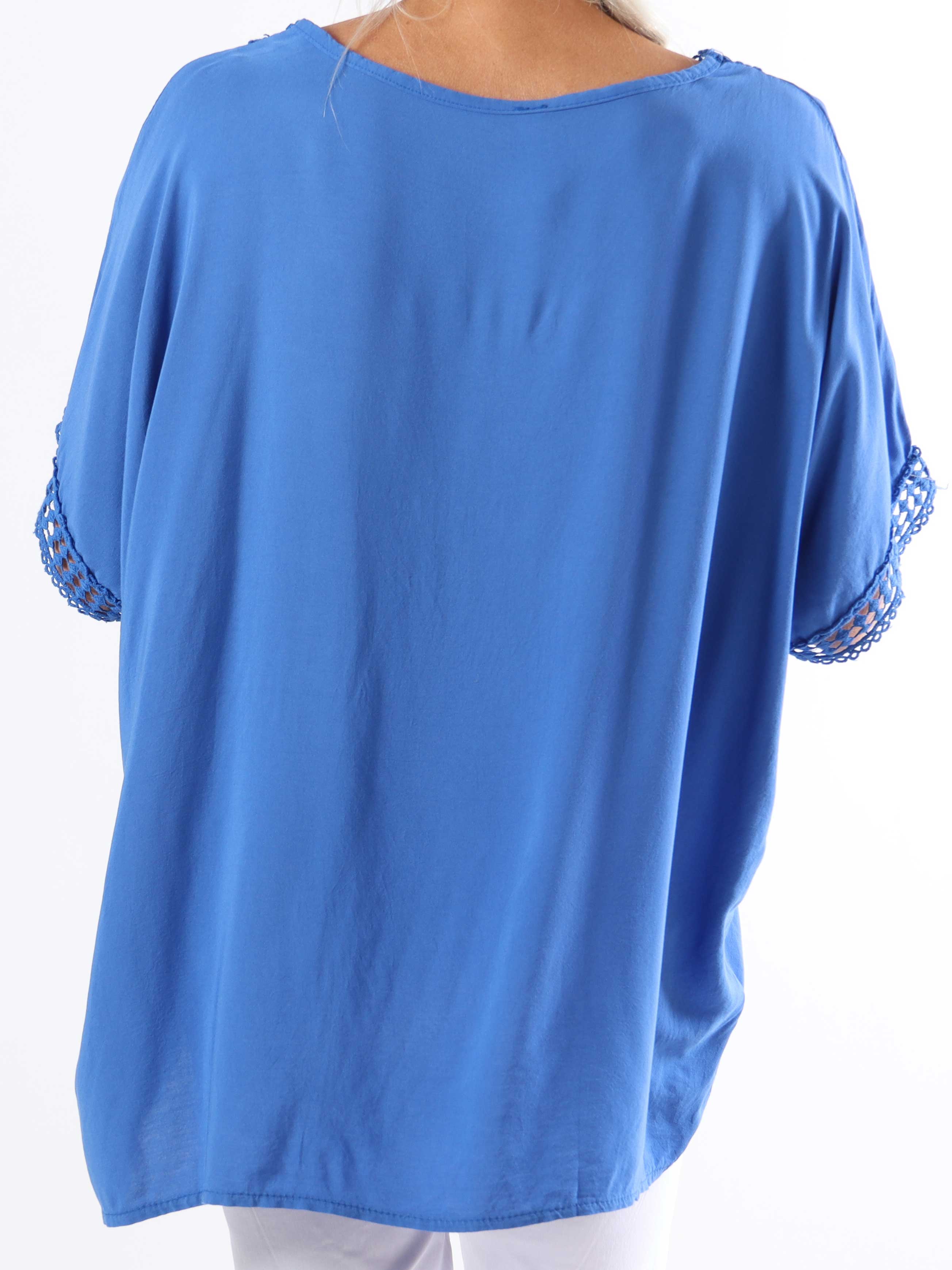 Muna - Plus size-tunika i ljus viskos med broderi