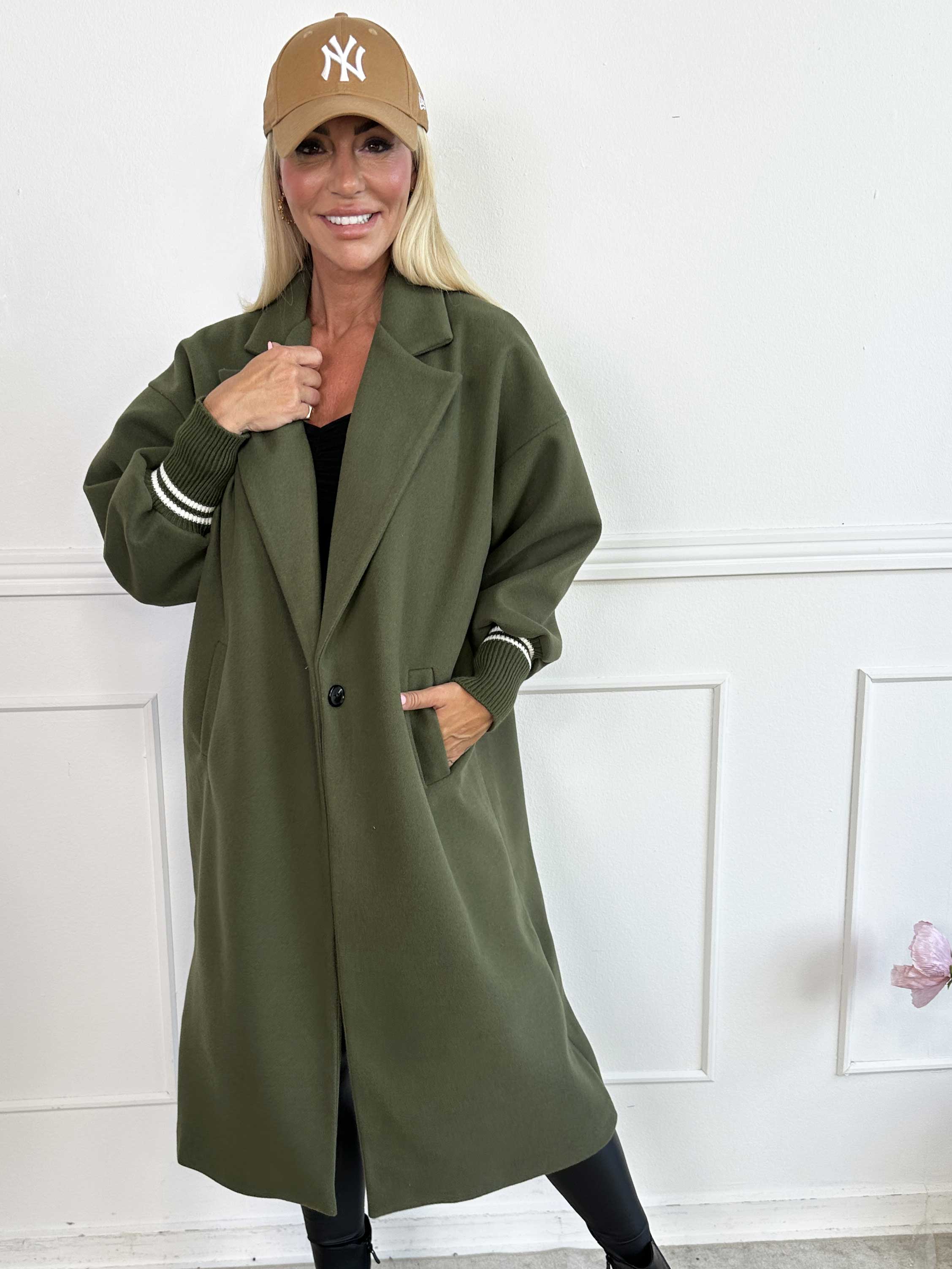 Nitas - Övergångsjacka med stickad del på ärmen