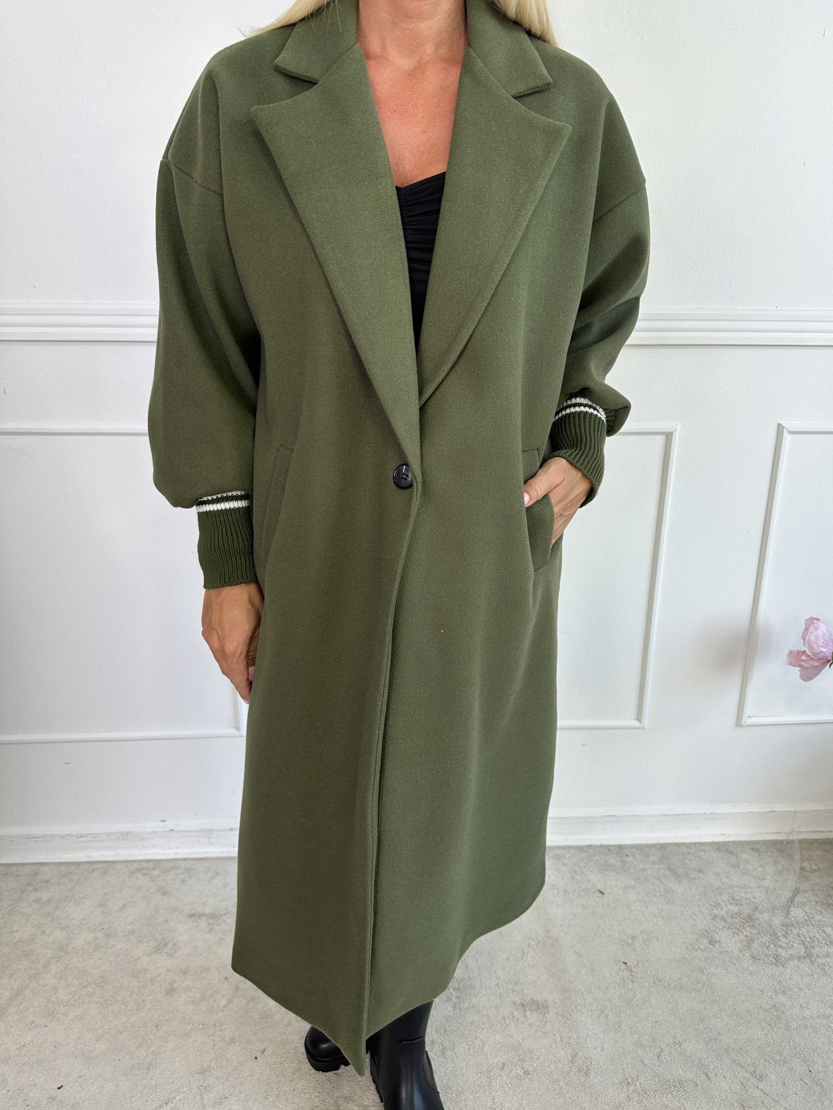 Nitas - Övergångsjacka med stickad del på ärmen