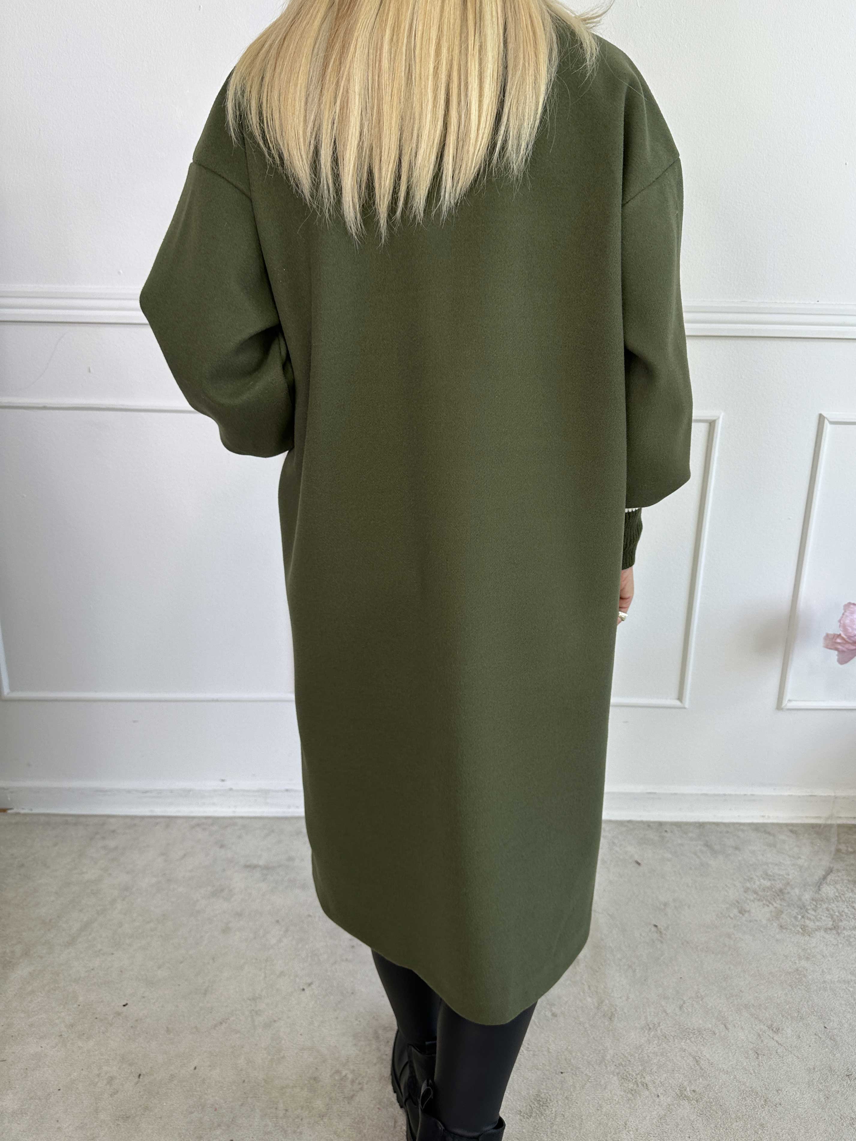 Nitas - Övergångsjacka med stickad del på ärmen