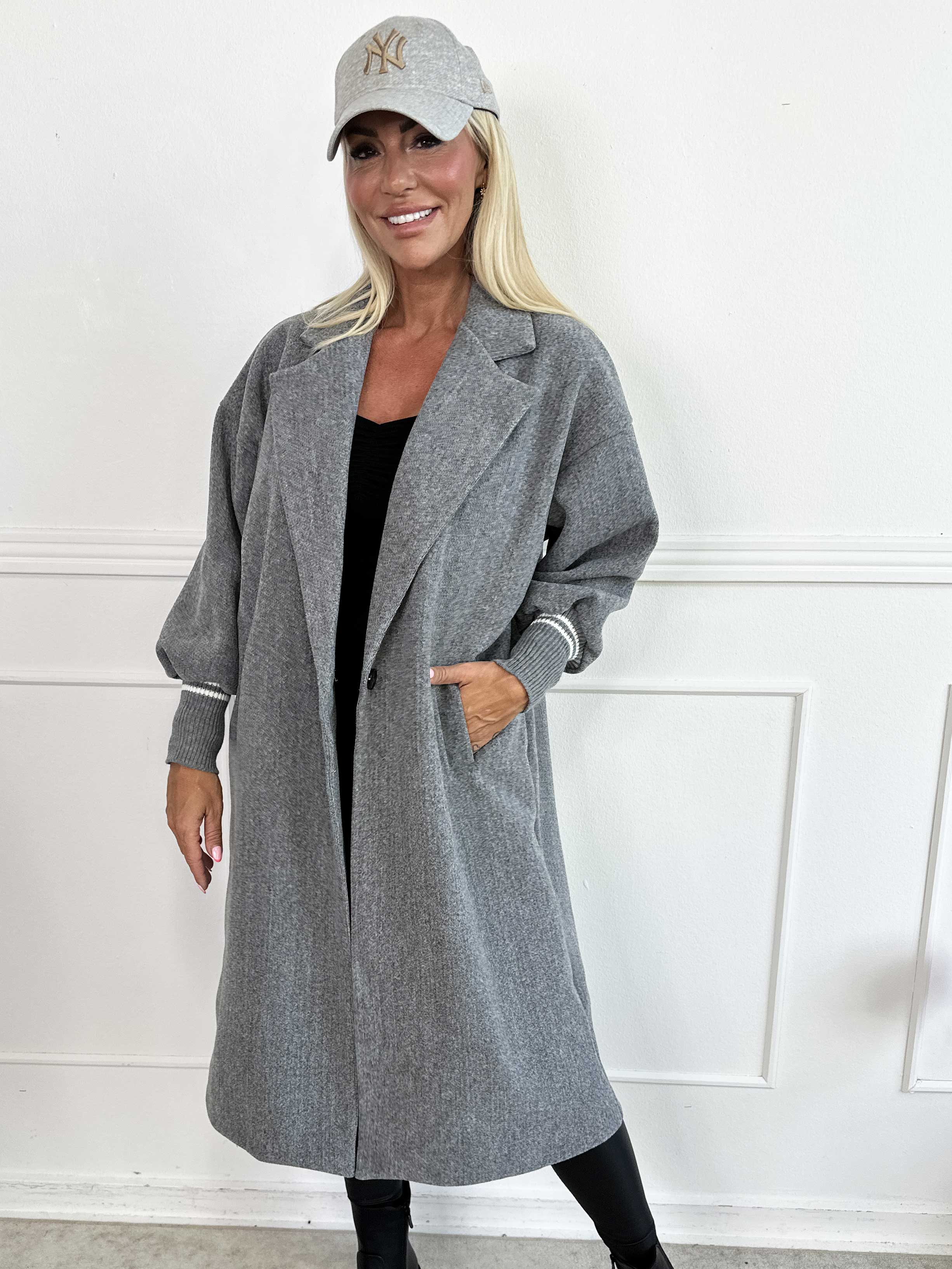 Nitas - Övergångsjacka med stickad del på ärmen