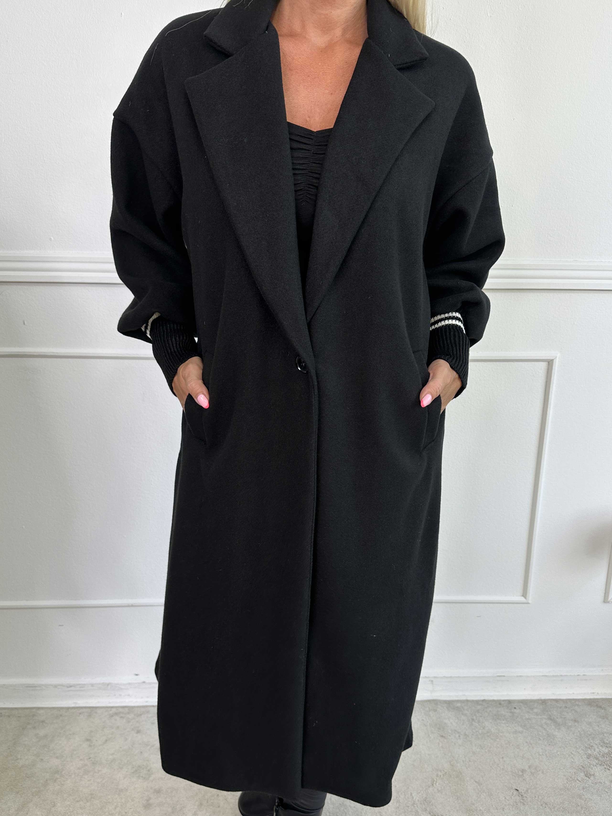 Nitas - Övergångsjacka med stickad del på ärmen