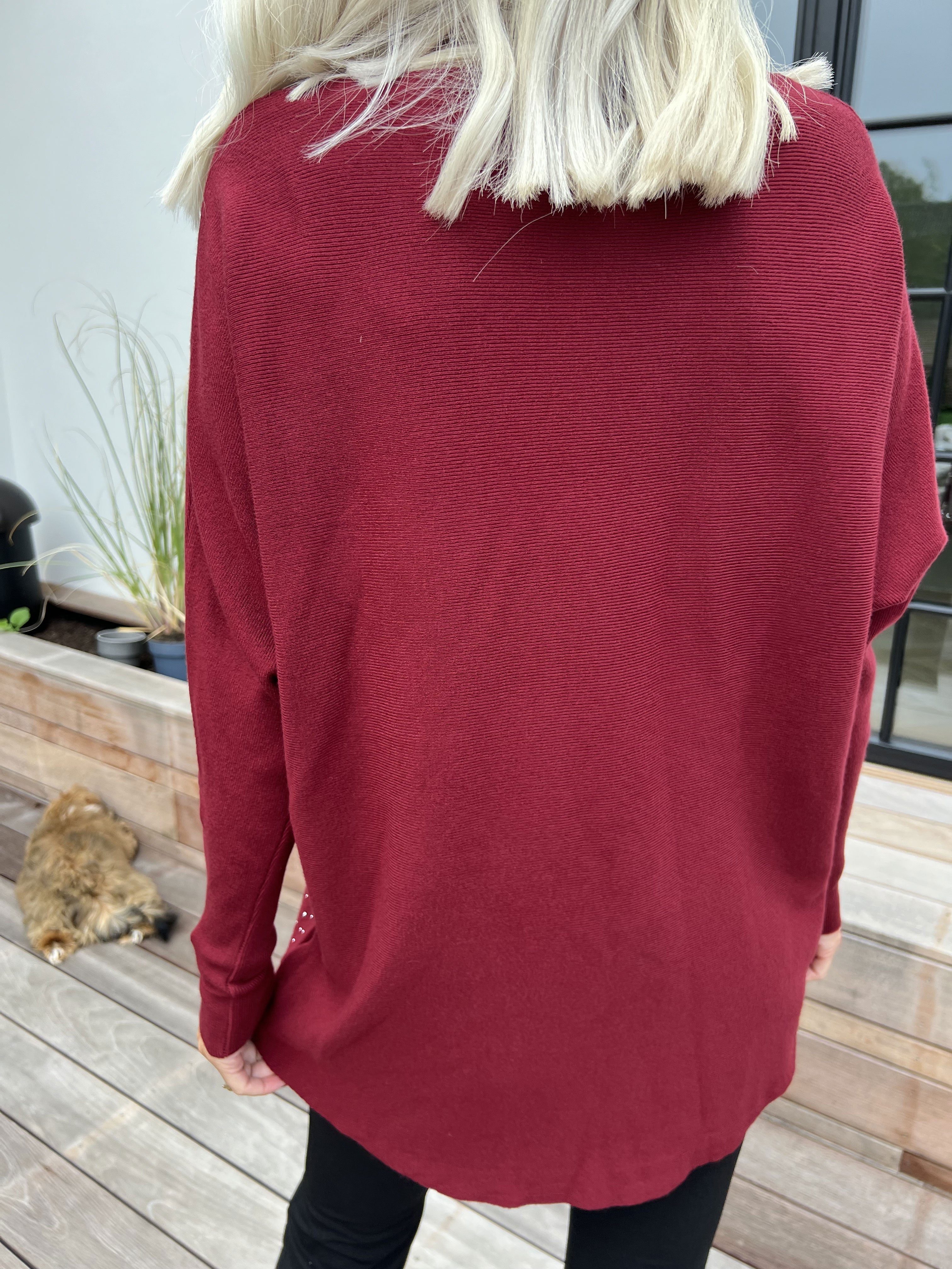 Orion - Mjuk tröja med ull utsmyckad med fin strass