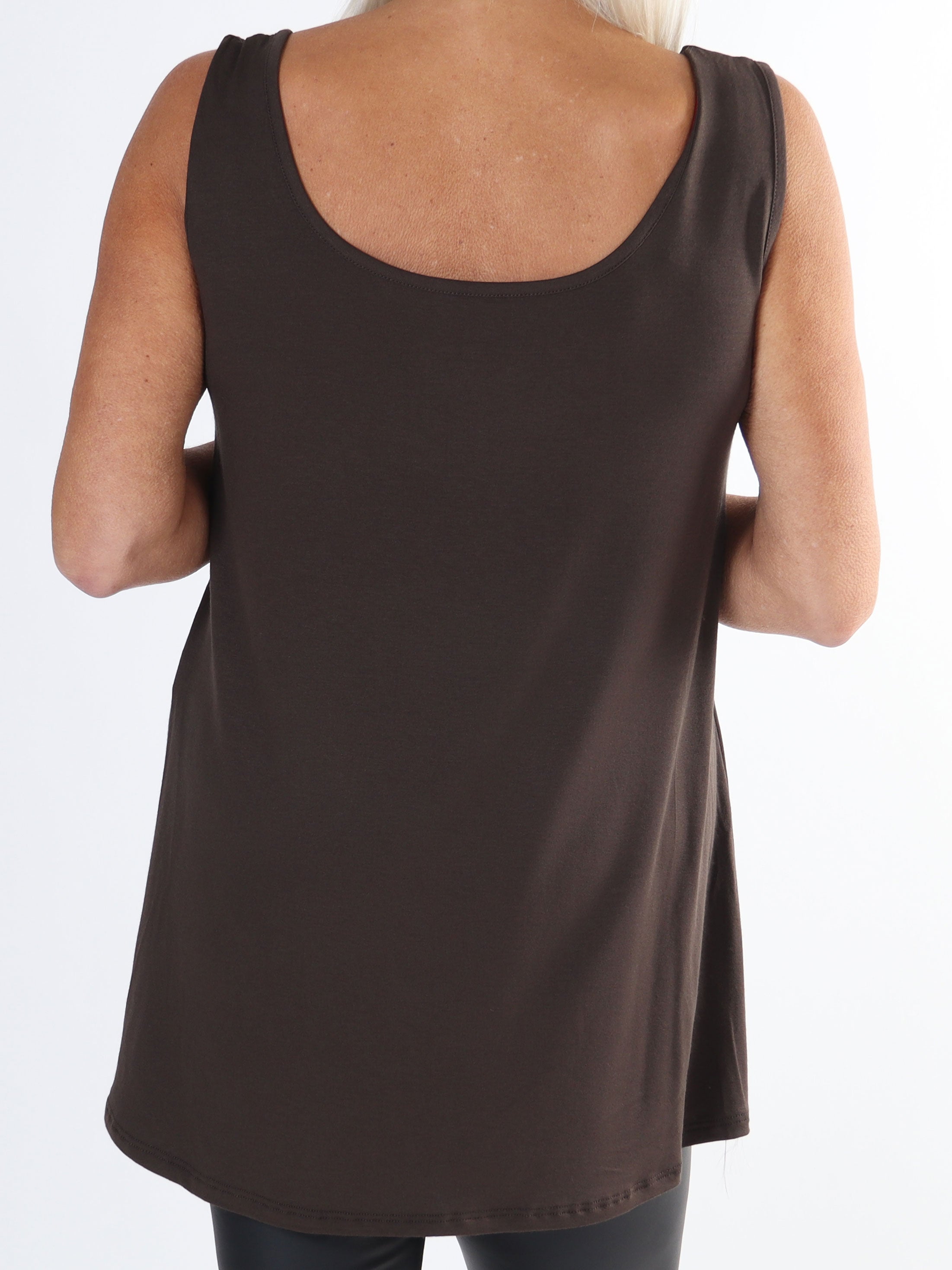 Otine Top - Basic plus size topp i plain färger