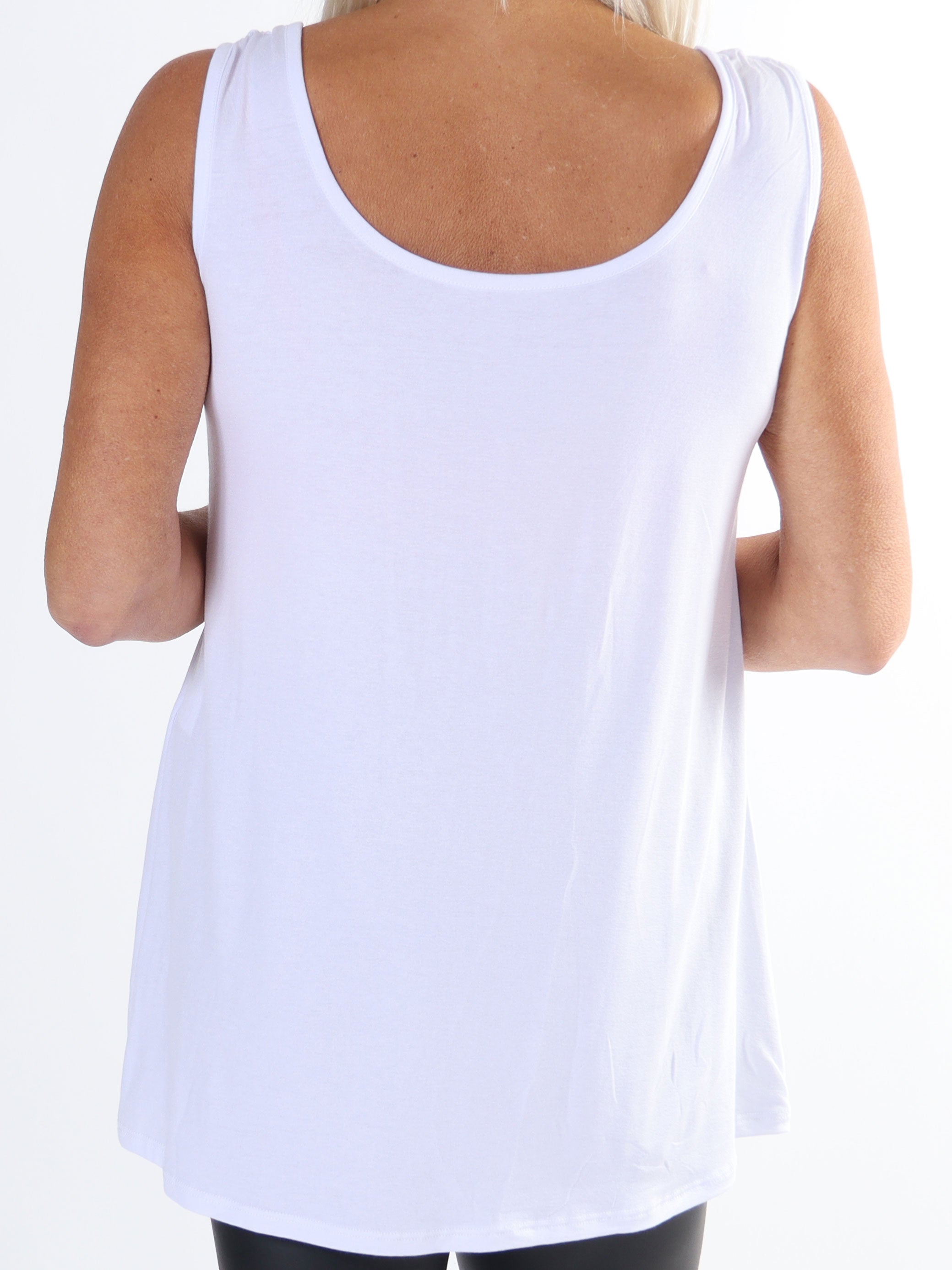 Otine Top - Basic plus size topp i plain färger