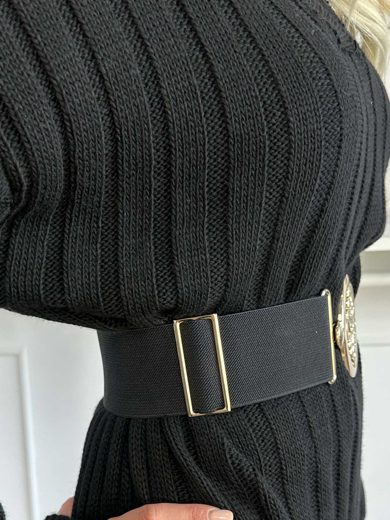 Oxana - Elastiskt midjebälte med guldspänne