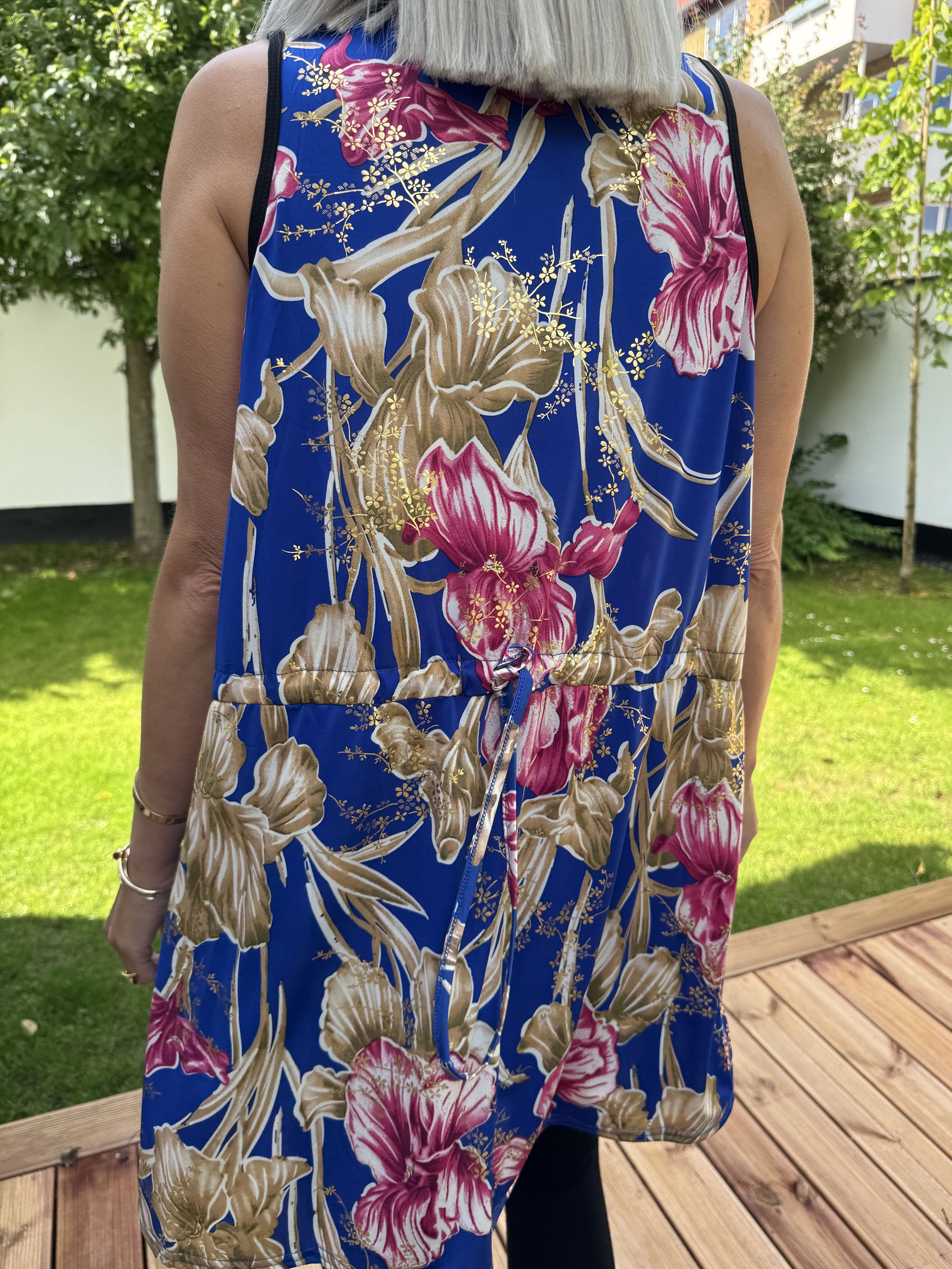 Palma Spring - Lång mönstrad tunika i stretchigt tyg